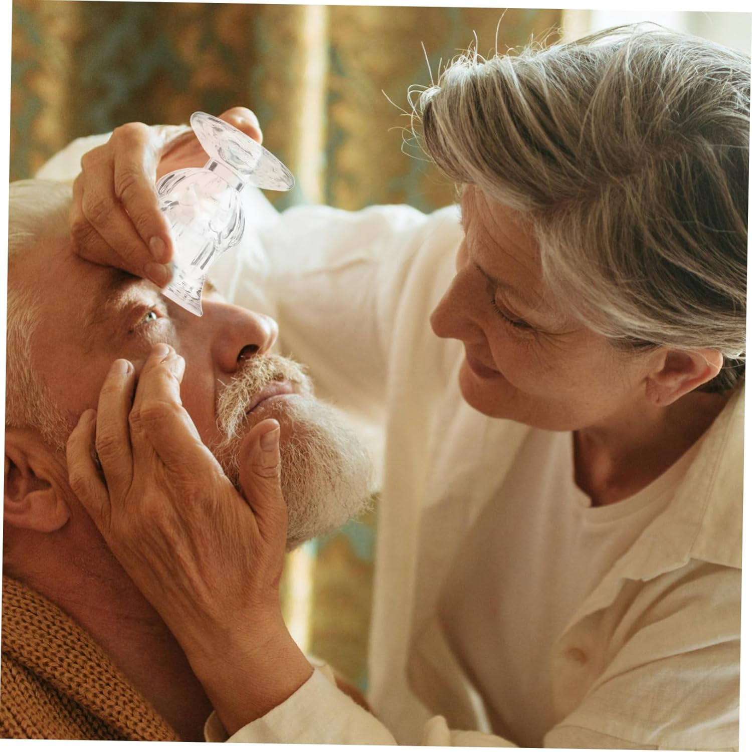 OKUMEYR 2-Pack Portable Glass Eyewash Cups for Eye Rinsing Eyebath Cups for Travel and Home Use image number 6