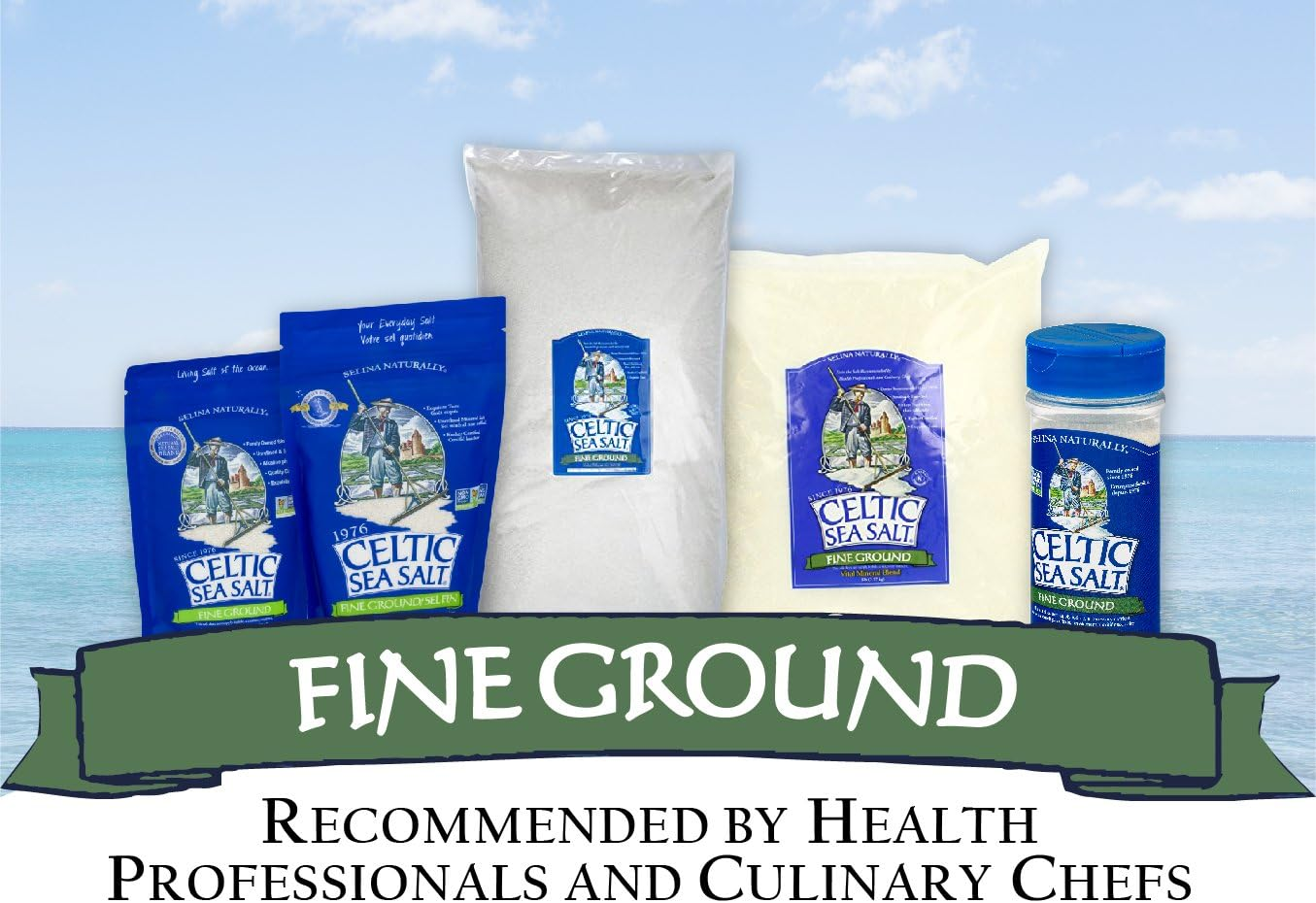 Fine Ground Celtic Sea Salt &ndash; (1) 16 Ounce Resealable Bag of Nutritious, Classic Sea Salt, Great for Cooking, Baking, Pickling, Finishing and More, Pantry-Friendly, Gluten-Free image number 6
