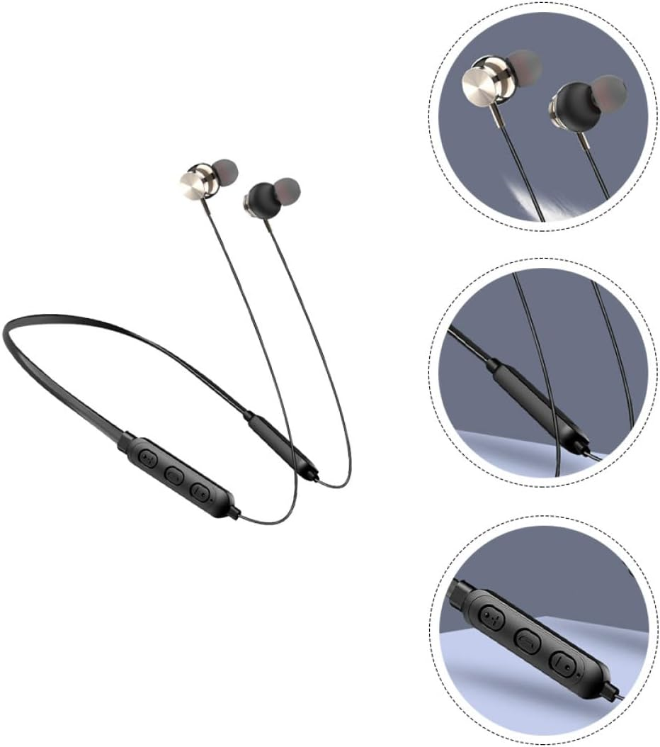 Gatuida Neck-Mounted Wireless Headphones Stereo Earbuds for Sports Lightweight Design Secure Fit image number 3