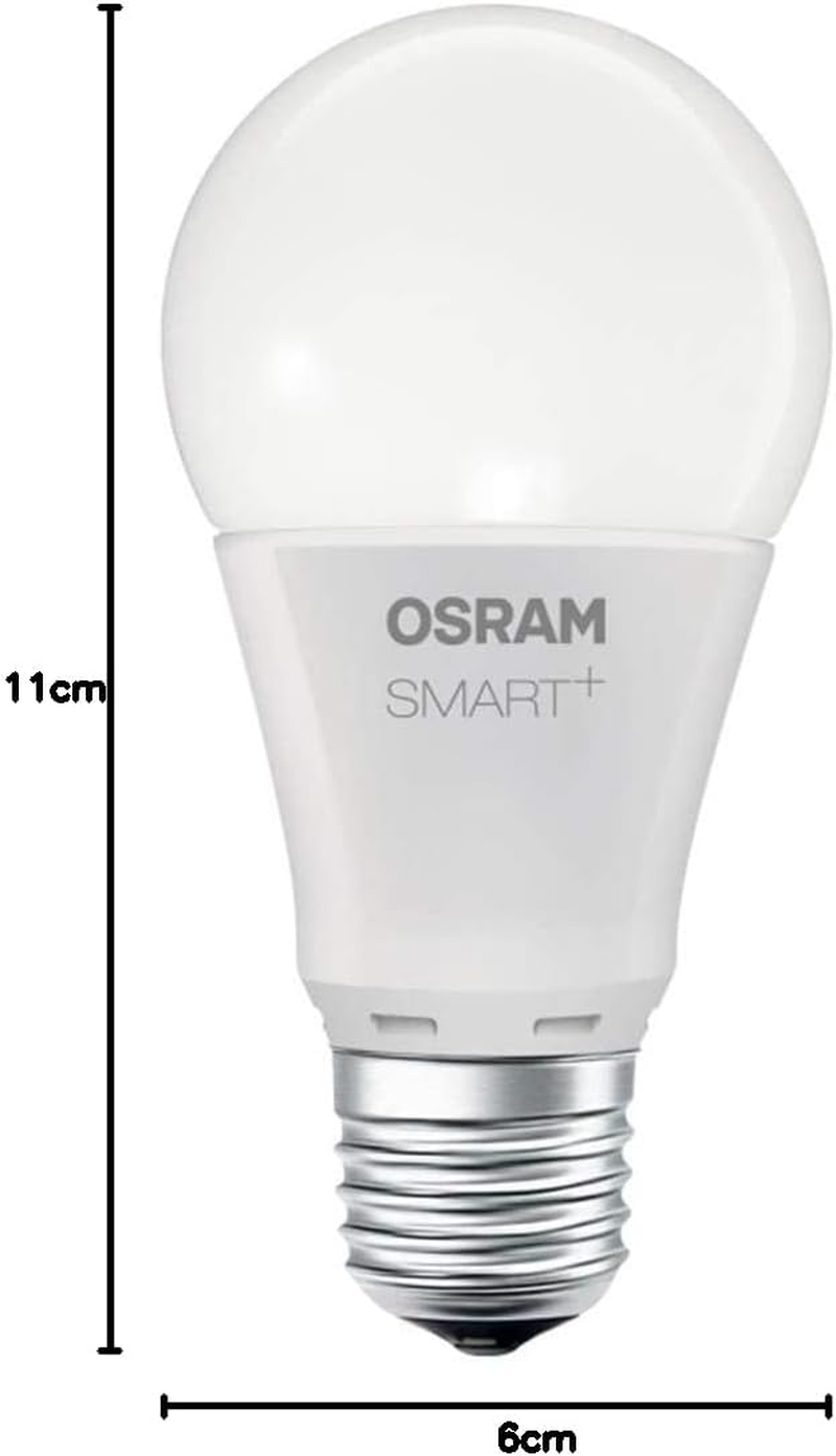 OSRAM Smart+ LED, Zigbee Lamp with E27 Socket, Warm White, Dimmable, Directly Compatible with Echo plus and Echo Show (2. Gen.) image number 6