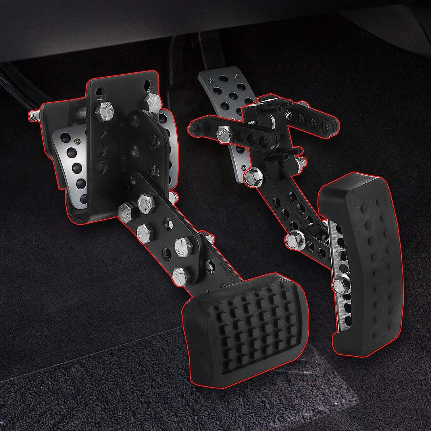 Universal Gas and Brake Pedal Extenders for Short Drivers People Driving Cars, Ride on Toys, Adjustable Length Foot Pedal Auto Vehicles Brake and Accelerator Pedals Accelerator