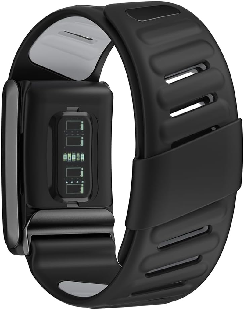 Generic Wrist Band Silicone Soft Breathable Sports Wristband Waterproof Fitness Tracking Strap Band Replacement Sweatproof Silicone Band for Whoop 4.0 Heart Rate Monitor - E image number 7