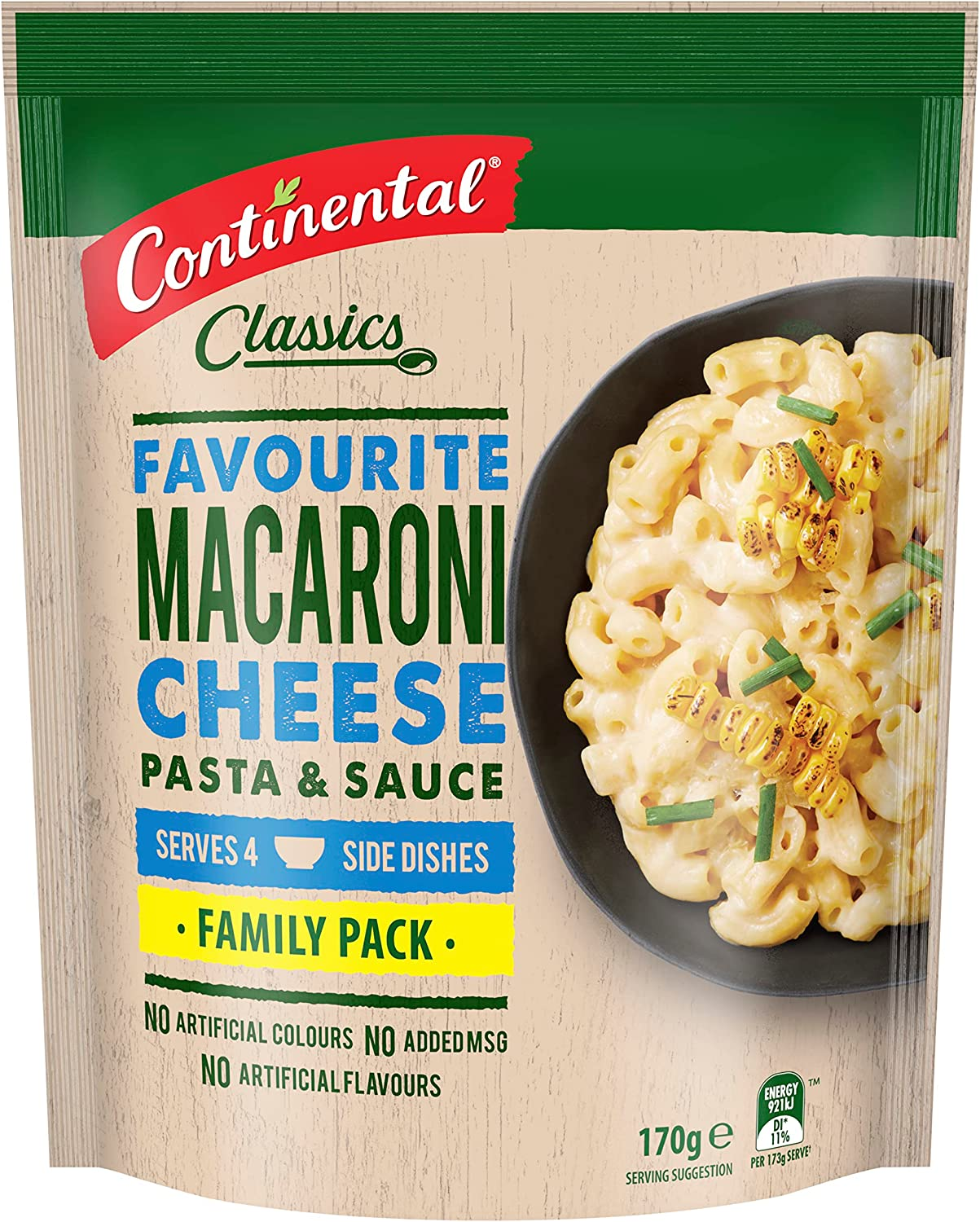 Continental Pasta and Sauce Family Macaroni Cheese 170G
