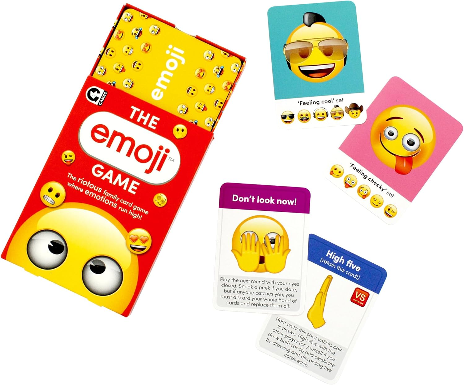 Ginger Fox Emoji Card Game. Fun Family Games and Party Games for Gatherings, Hangouts and More. Kids and Adult Card Games for 8 Years and Over
