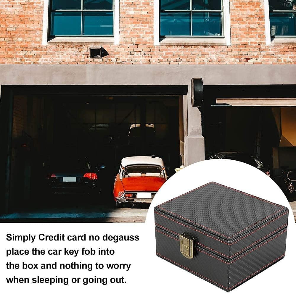 Car Key Signal Blocking Box Large Faraday Box 11.6 X 9X 5.8Cm for Car Keys Phones RFID Blocker Case Car Key Safe Blocker Box Keyless Car Keys Fob Storage Box Cars Security anti Theft Large Storage Box image number 4