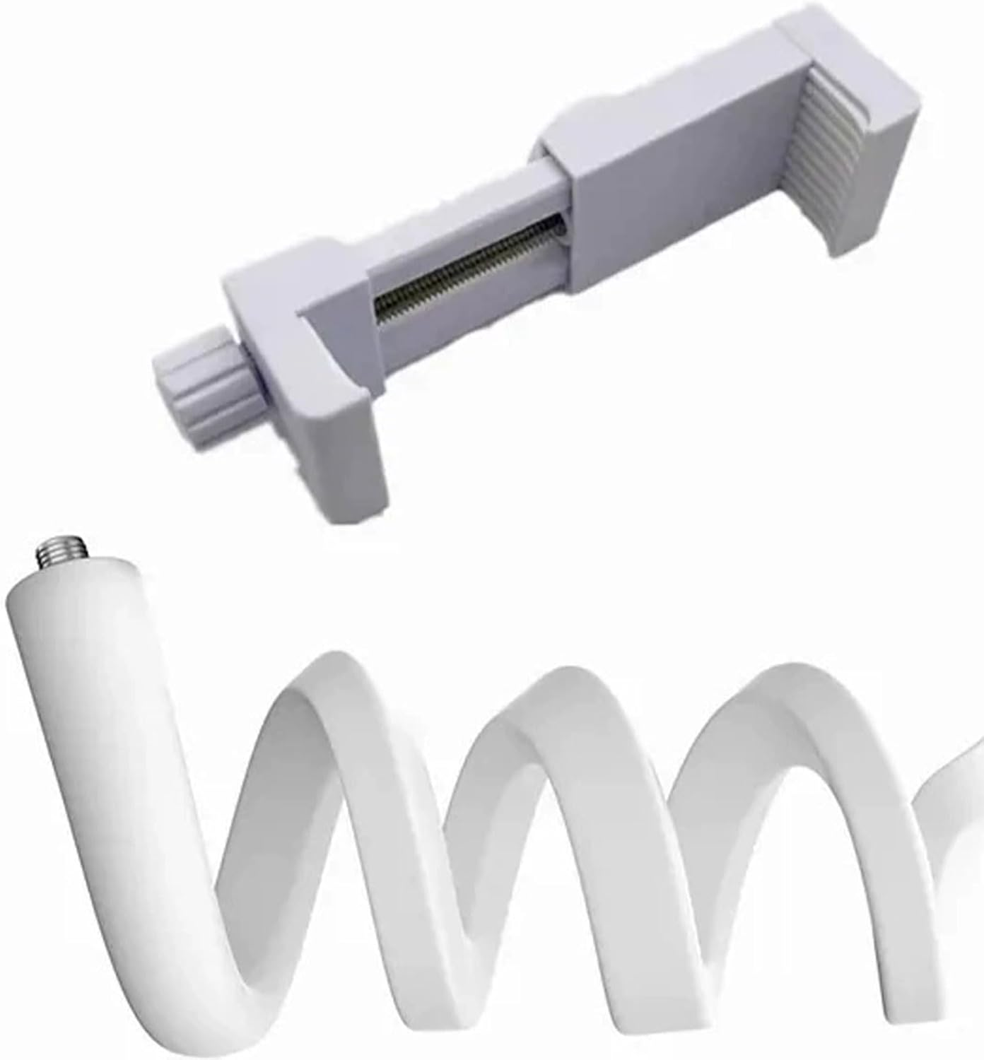 Baby Monitor Mount Shelf Compatible with Infant Optics DXR 8 & DXR-8 Pro Universal Camera Holder Secure Attachment for Crib Cot Shelves or Furniture Baby Monitor Stand (White) image number 3