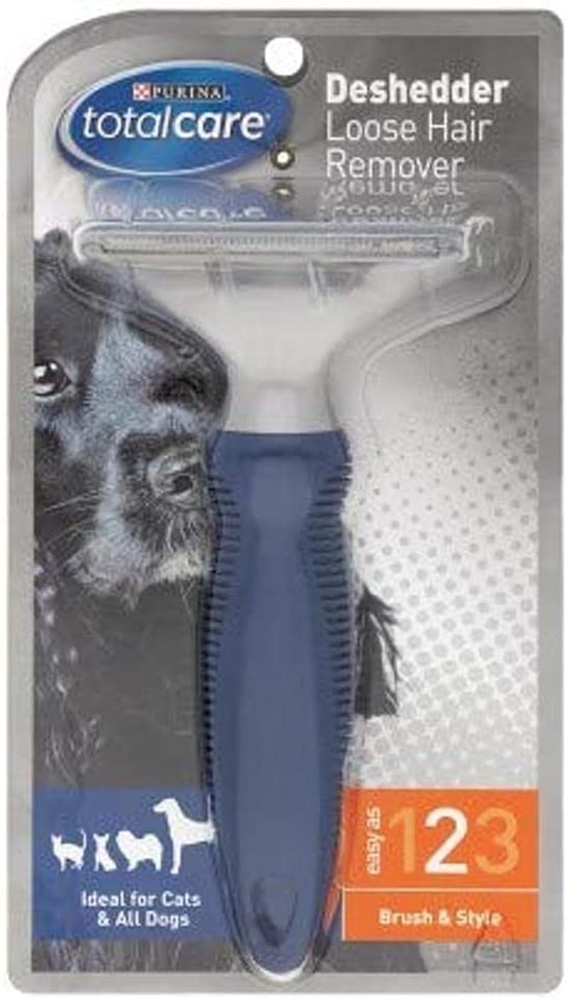 Purina Total Care Deshedder Loose Hair Remover, Blue, One Size