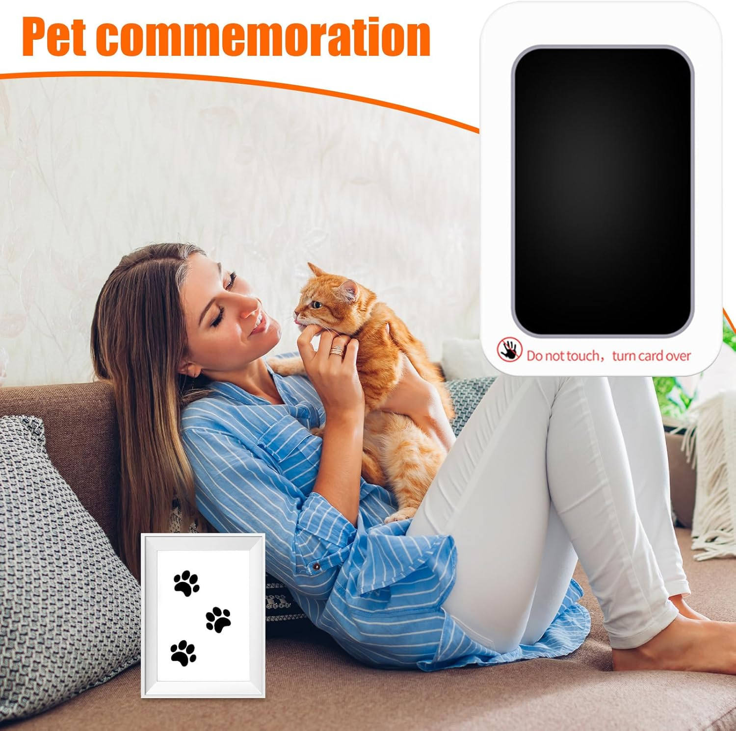 Baby Inkless Hand and Footprint Kit - Toodler Inkless Hand and Footprint Kit | User-Friendly Foot Printing Set with Clean-Touch for Cards Keepsake Frame Photo Frames image number 4