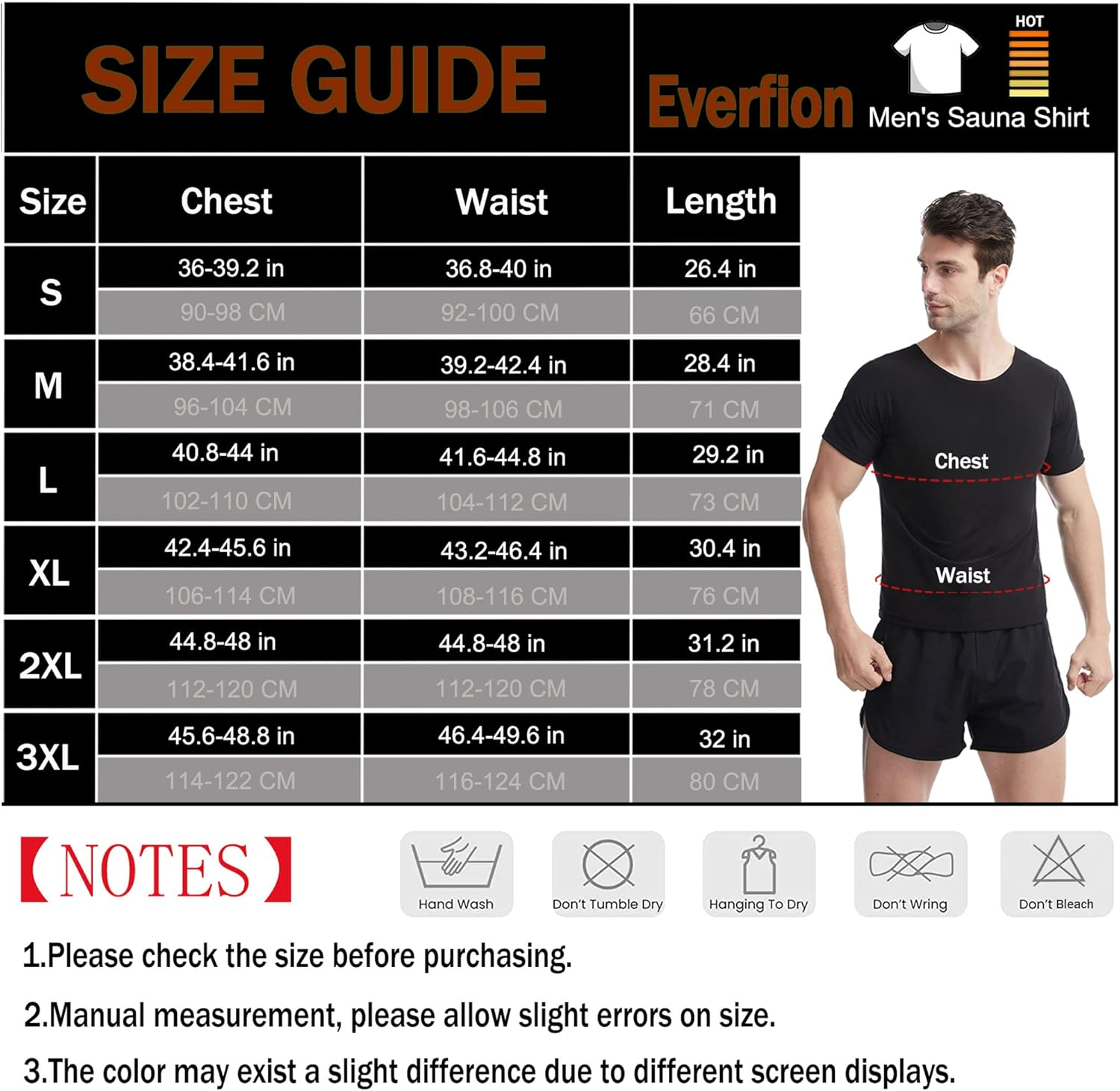 Sauna Shirt for Men, Short Sleeve Sauna Suit for Men, Sweat Body Shaper Sauna Vest for Men Gym Exercise Sauna Top, Black-Blue Inner, Large image number 6