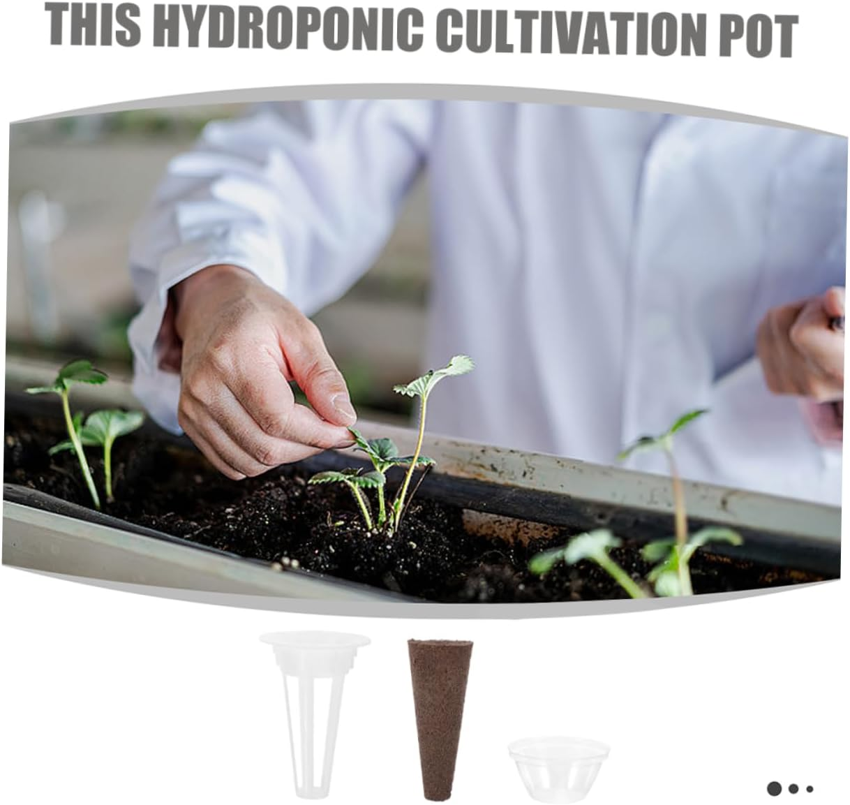 MERRYHAPY Hydroponics Support Plant Net Plant Baskets Humidity Dome Garden Dome Net Pots Grow Supplies image number 2