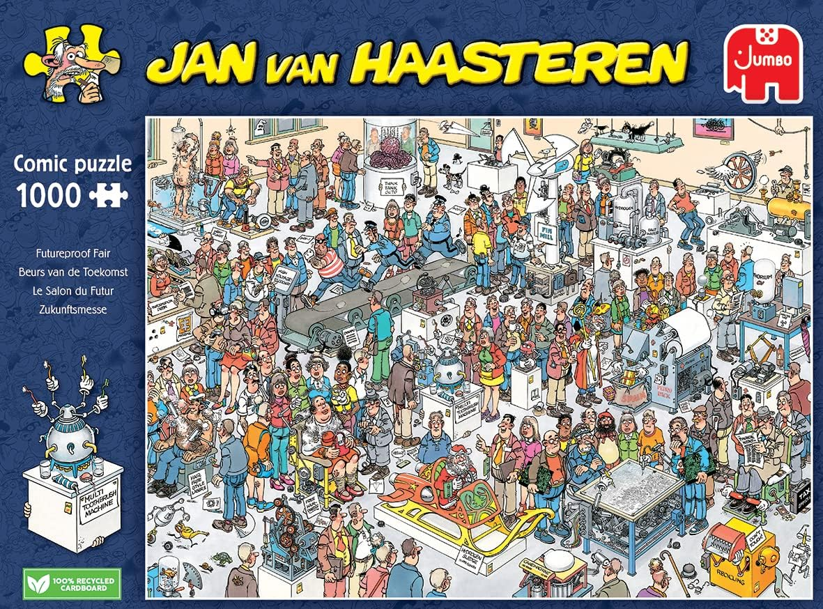 Jumbo Jan Van Haasteren Jigsaw Futureproof Fair Jigsaw Puzzle (1000 Pieces)