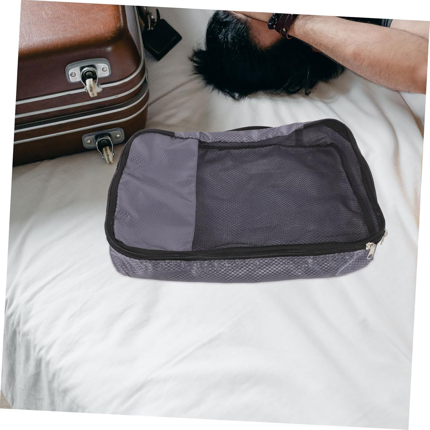 VALICLUD Toiletry Bag Women Suitcase Storage Bag Luggage Organizer Pouch for Travel image number 5