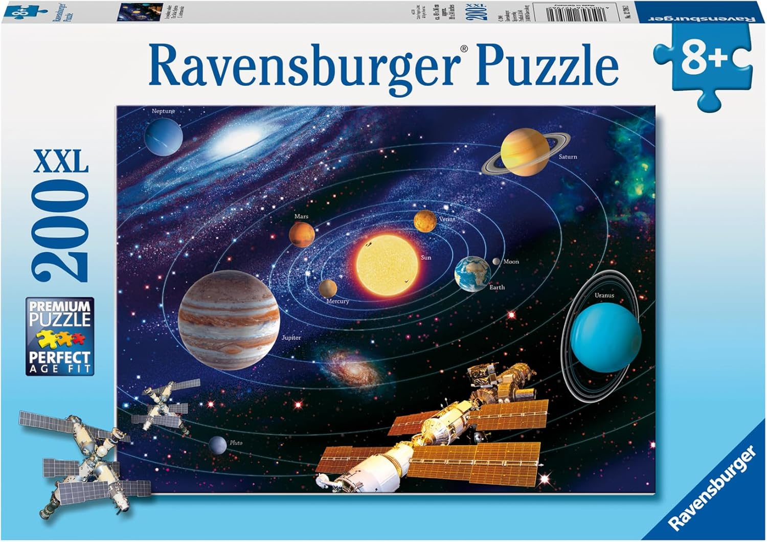 Ravensburger - the Solar System Puzzle 200 Piece Educational Jigsaw for Kids and Teens, Space-Themed, Fun and Challenging
