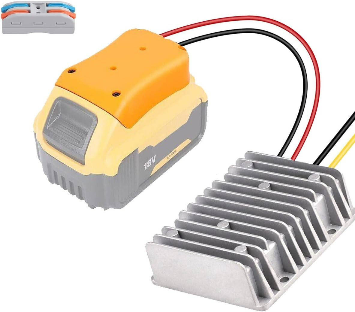 40A 480W DC 18V to 12V Step down Voltage Converter for Dewalt Battery Regulator (30A 360W) image number 6