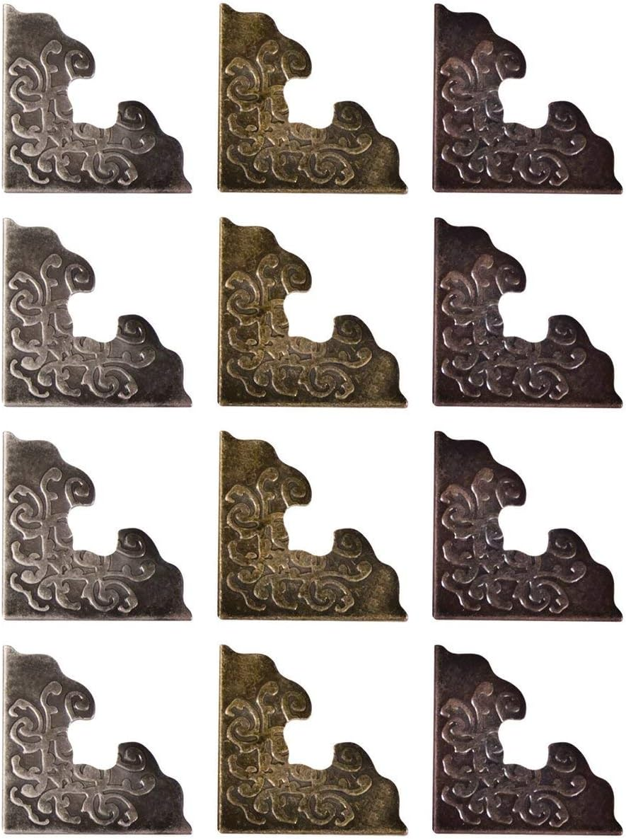 Tim Holtz Idea-Ology Ornate Corners 1-Inch 1, Pack of 2 Antique Nickel, Brass and Copper image number 1