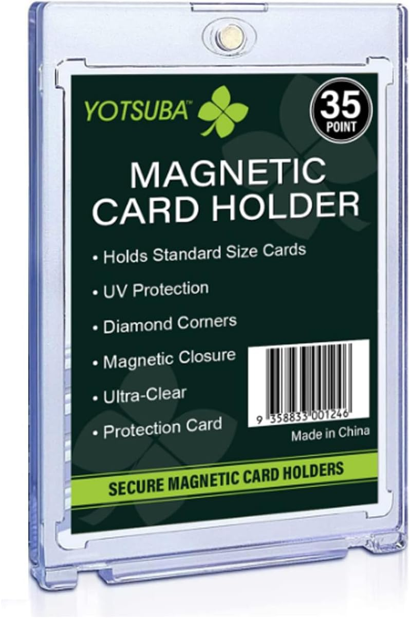 Yotsuba 35Pt Magnetic Card Holder - UV Protected Screwless Trading Card Protector for Baseball, Basketball, Sports & Gaming Cards (6.4 X 8.9Cm) - Premium Display Case with Frosted Borders (1 Pack) image number 4