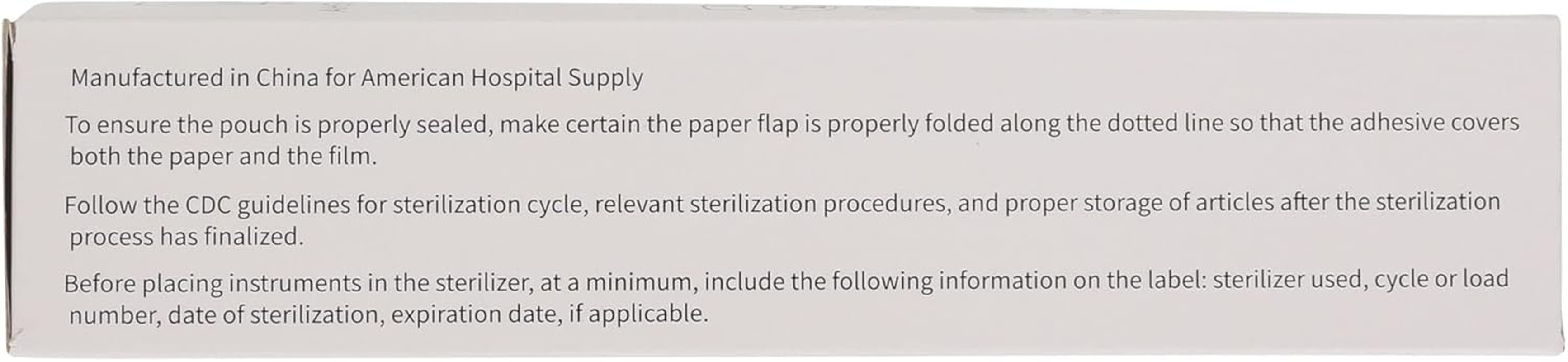AHS American Hospital Supply Medical Sterilization Pouches 5.5 In. X 10 (Inches) | Sterilizer Bags with Self-Seal, Color Coded Indicators, Label Markings | Autoclave Pouches Box of 200 image number 5