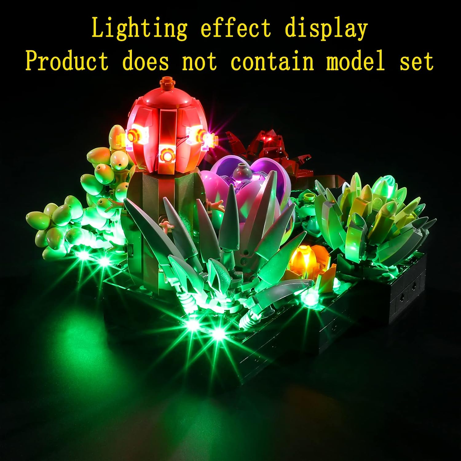 GEAMENT LED Light Kit Compatible with  Succulents - Lighting Set for Creator 10309 Building Model ( Set Not Included) image number 1