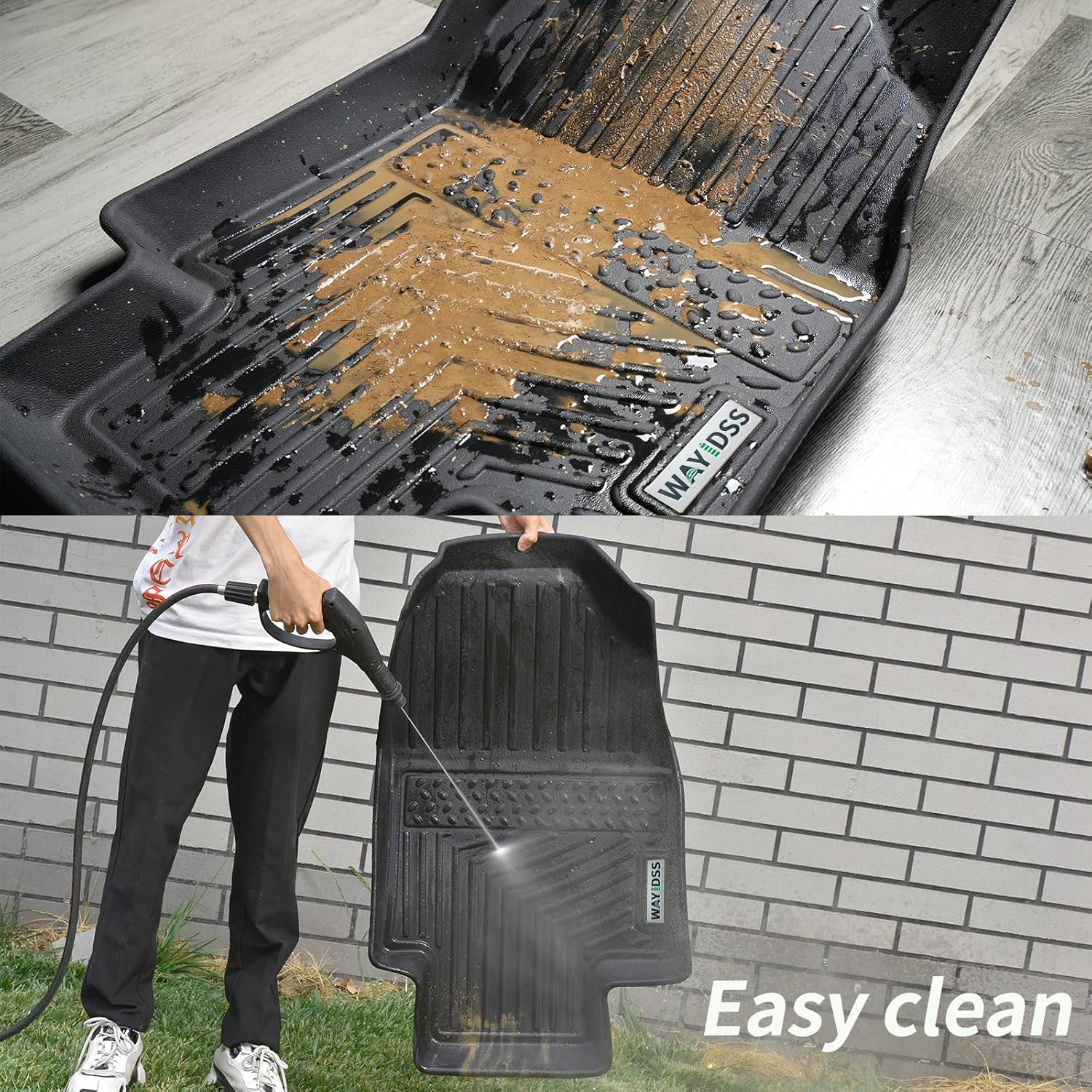 WAYIDSS Floor Mats for Kia Carnival 2022 2023 2024 2025-NON Hybrid, 3 Rows Full Set(Only Fits 8 Seats.Fits LX W/Seat Package, EX and SX. Does NOT Fit Prestige Models),Tpe All Weather Car Floor Liners image number 4