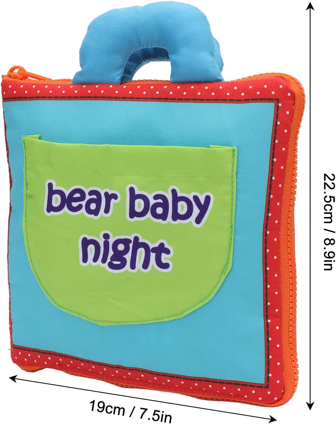 Baby Cloth Book,Colorful Baby Soft Cloth Book Early Learning Toy Infant image number 2
