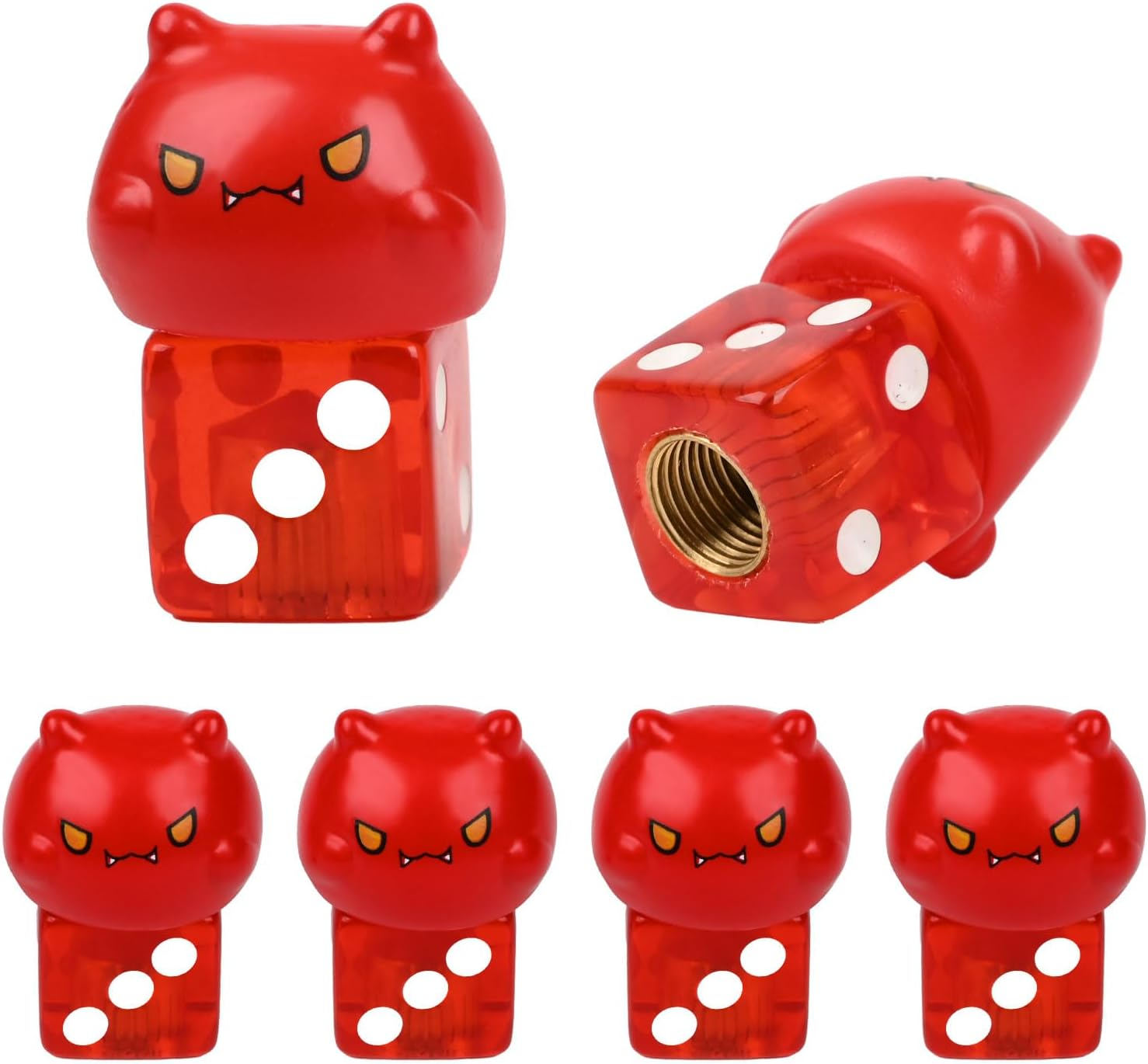 4 PCS Bee Tire Valve Stem Caps, Universal ABS Aluminium Alloy Dustproof Tire Valve Stem Covers for Cars, SUV, Trucks, Motorcycles, Bikes (Bee)