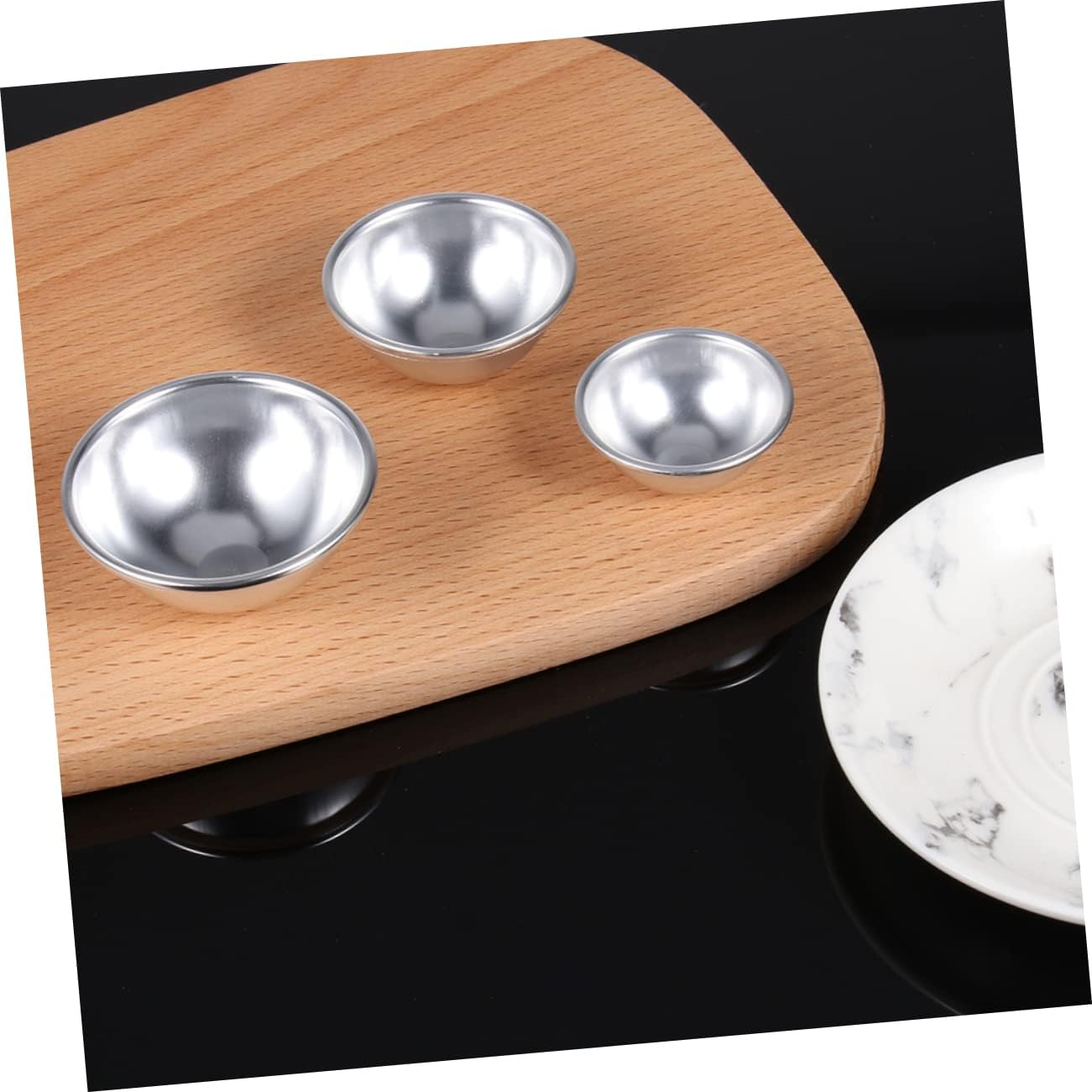 24Pcs Semicircular Bath Salt Mold Diy Bath Ball Baking Mold Set Multi-Size Sphere Moulds for Shower Making image number 3