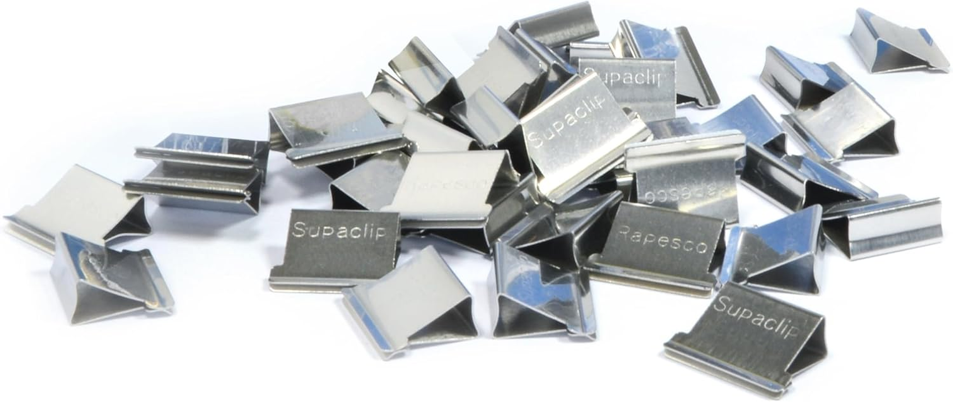 Rapesco CP20040S Supaclip 40 Refills - Stainless Steel, Pack of 200, Black