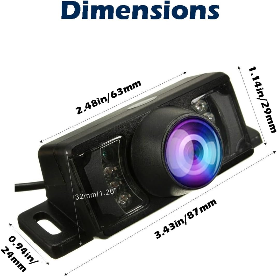 Goodsby Backup HD Camera Rear View License Plate Night Vision Waterproof Compatible with Kenwood Car Radio DDX26BT DDX340BT DDX376BT DDX396 DMX125BT DMX907S DMX7705S DMX7706S DNX6990HD image number 1