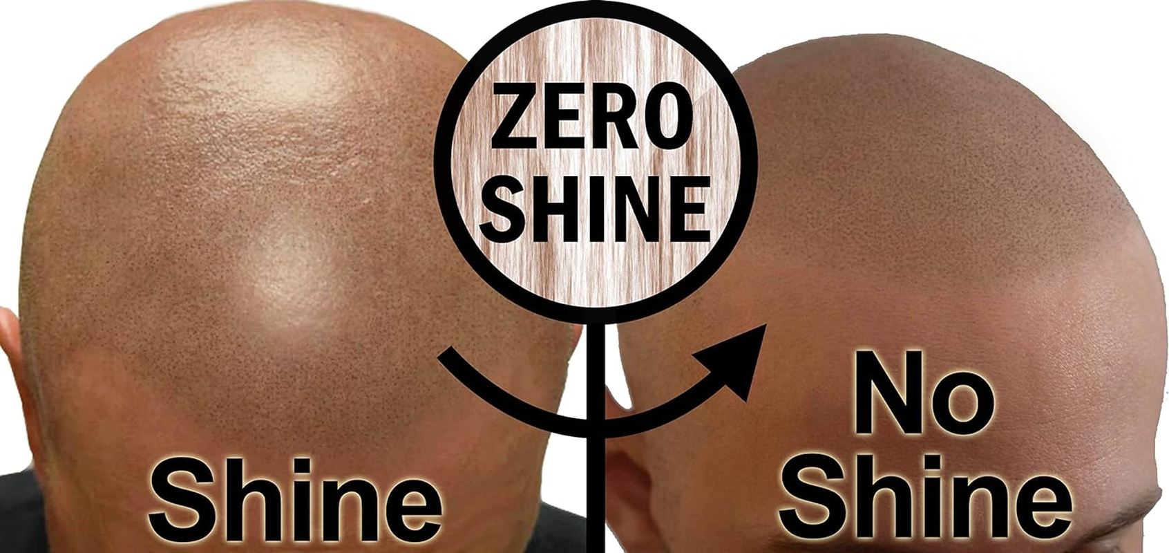 Zero Shine - Small - for Scalp Aftercare Moisturizing Mattifying Effect for Bald Scalps or SMP Scalp Micropigmentation. Matte Scalp image number 2