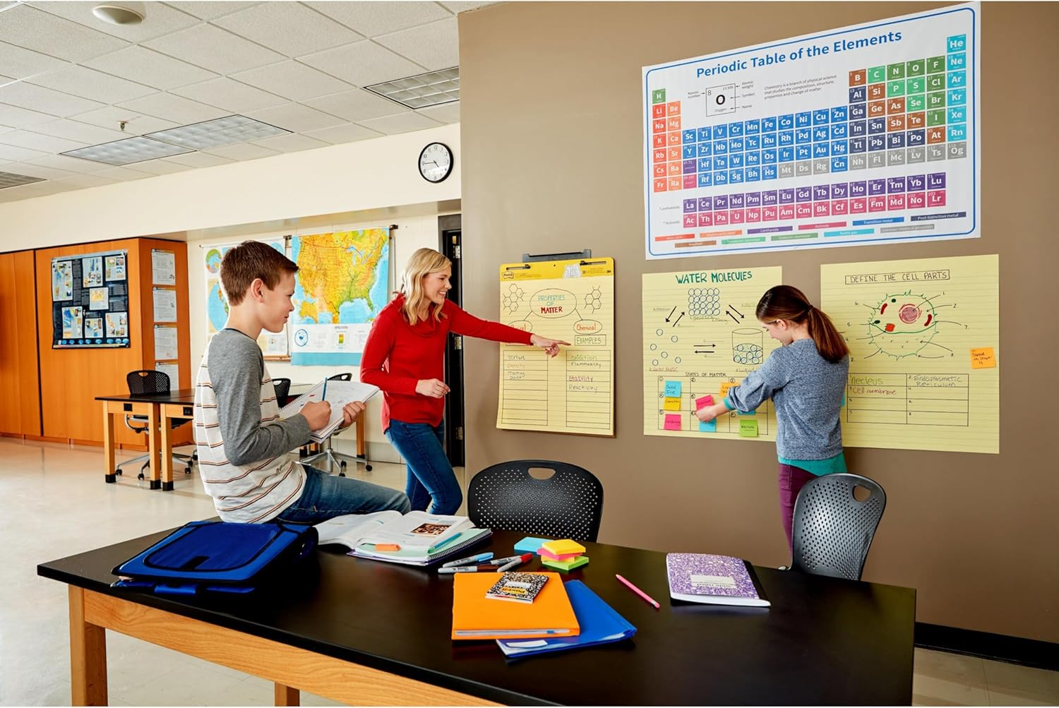 Post-It Easel Pad, 25 X 30-Inches, Yellow Paper with Lines, 30-Sheets/Pad, 4-Pads/Pack