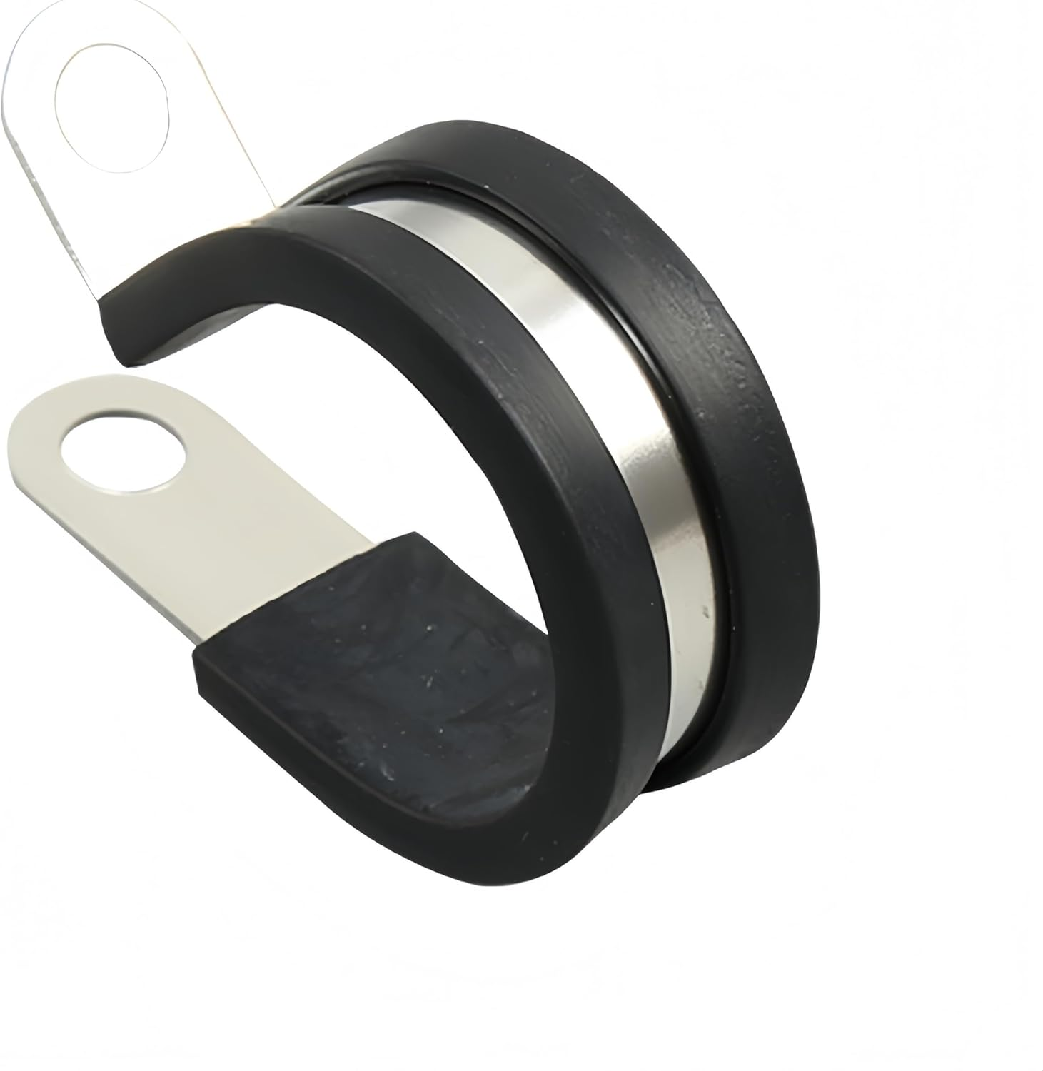 52Pcs Cable Clamps Assortment Kit,304 Stainless Steel Cable Clamp Kit - Assorted Sizes 1/4", 5/16", 3/8",1/2",5/8",3/4",Stainless Steel Rubber Cushion Pipe Clamps image number 2