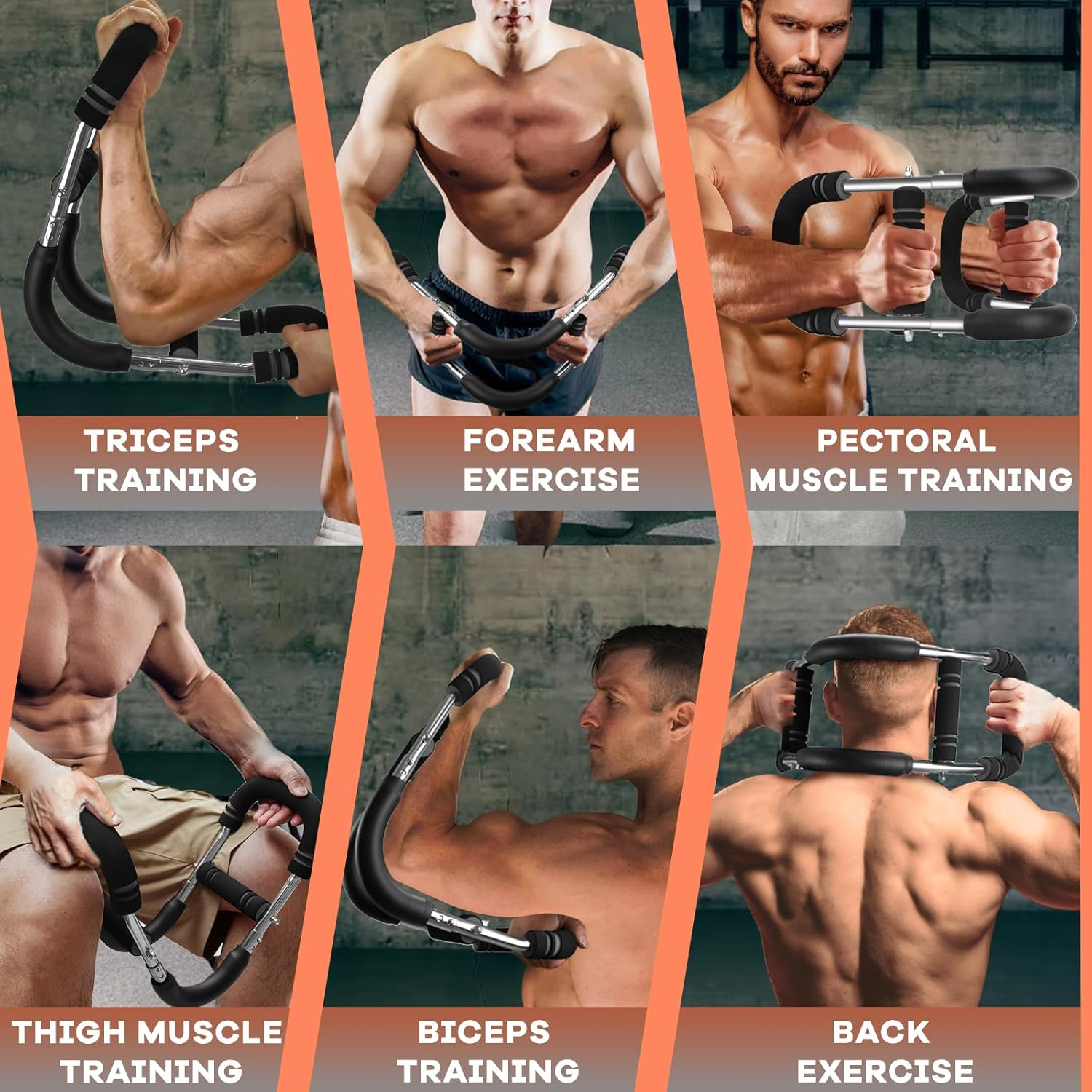 Twister Arm Trainer, 20-70 Lb Adjustable Chest Workout Equipment, Forearm Strengthener, Power Twist Arm Trainer for Men, Arm Exercise Equipment, Portable Spring Resistance for Home Workout Equipment