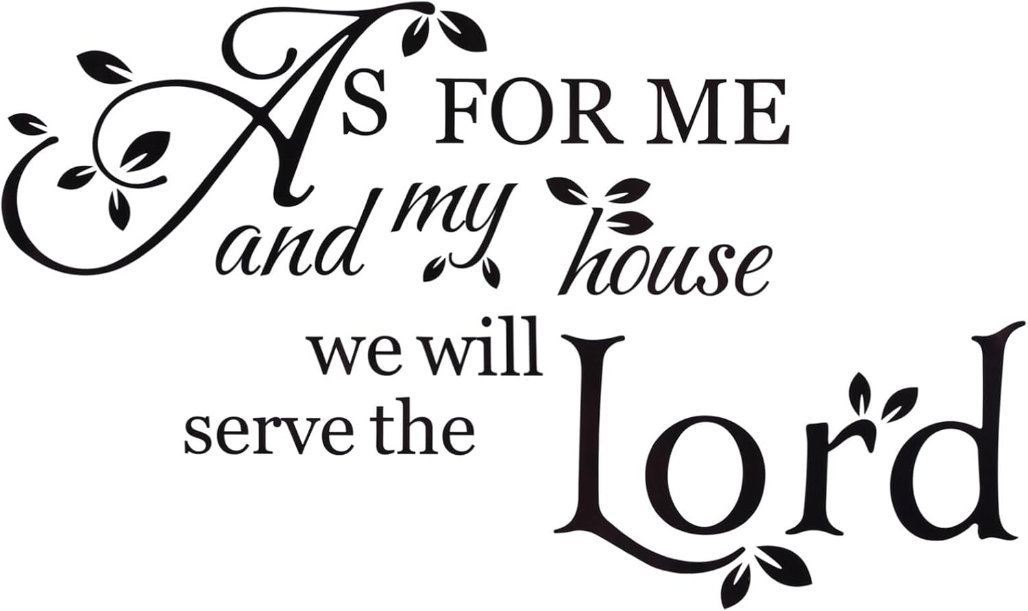 HOODANCOS Bible Verse Wall Stickers Inspirational Quote Wall Decals Religious Wall Stickers Peel and Stick Motivational Wall Decal for Bedroom Living Room Office Bathroom :15 image number 1