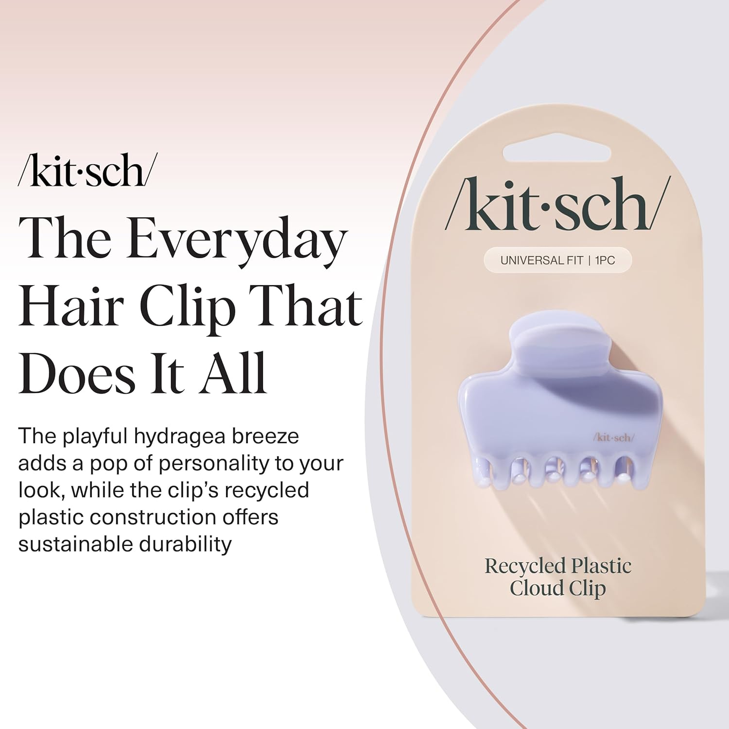 Kitsch Hair Clips for Women - Strong Hold Claw Clips | Non-Slip, Durable Plastic | Stylish Hair Accessories for Everyday Use | Ideal Gifts for Women - Hydrangea Breeze, 1Pc - Cherry Print image number 4