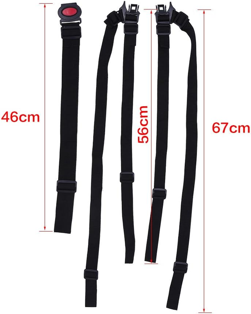 Adjustable Baby Seat Belt, 5 Point Harness Straps Universal Baby High Chair Straps Replacement Adjustable Children Stroller Safety Belt for Pushchair Pram Buggy Safe Protection image number 1