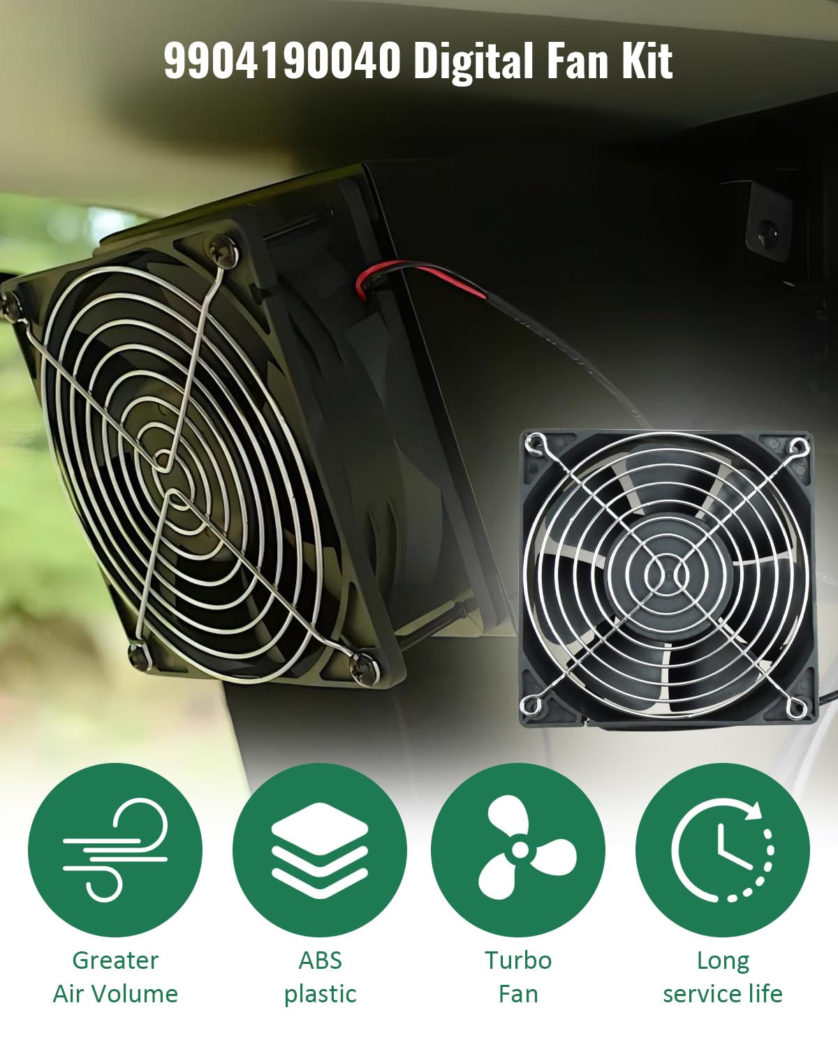 Replacement Fan and Lid/Door Switch Kit Fit for Masterbuilt Gravity Series 560/800/1050 XL Digital Charcoal Grills & Smokers image number 4