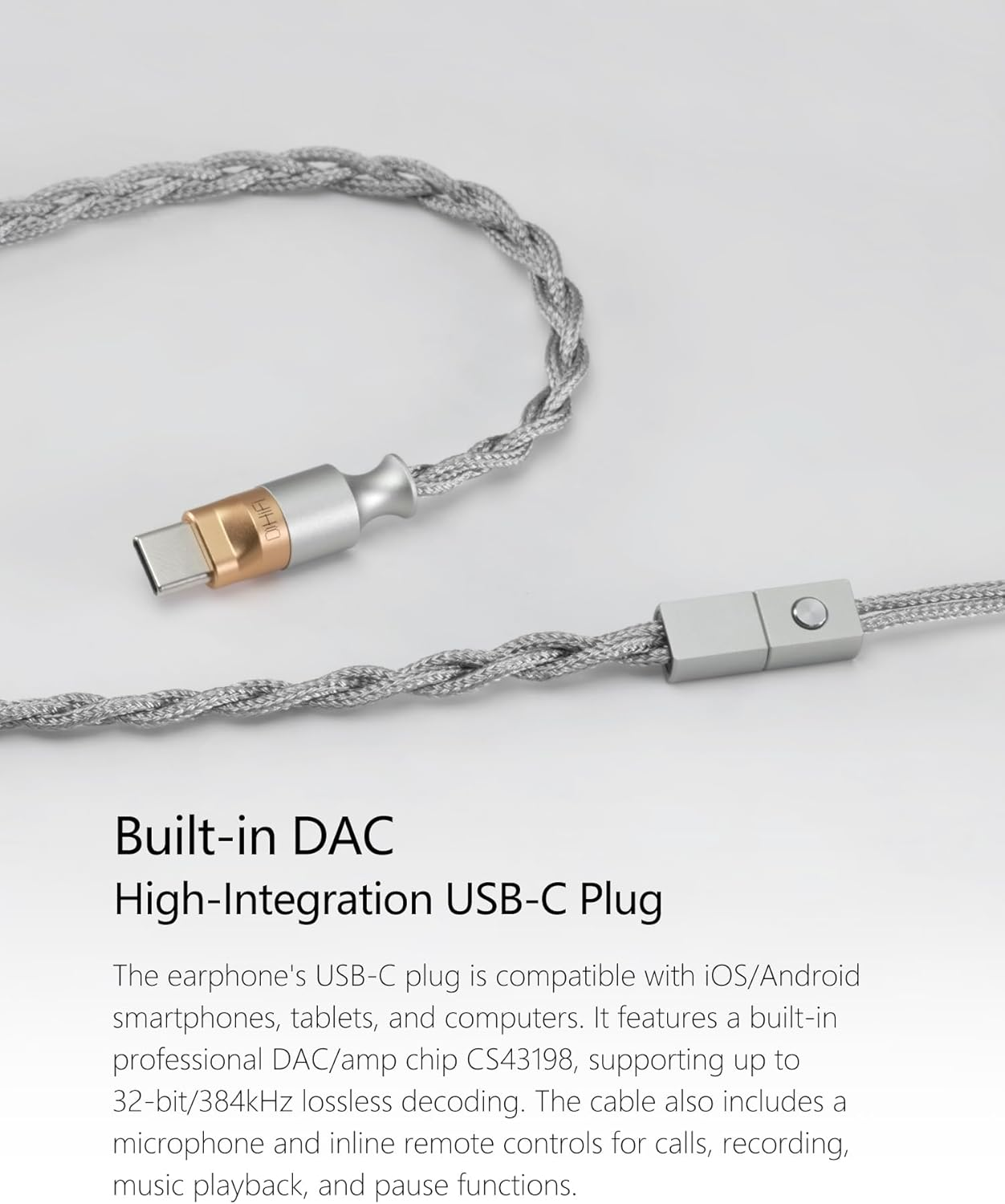 DD Ddhifi E13P (Memory) 13Mm Super Linear Planar Driver Hifi In-Ear Earphones Suitable for USB-C Mobile Phones and Other Devices, Supports Microphone Calls / Music Wire Control image number 6