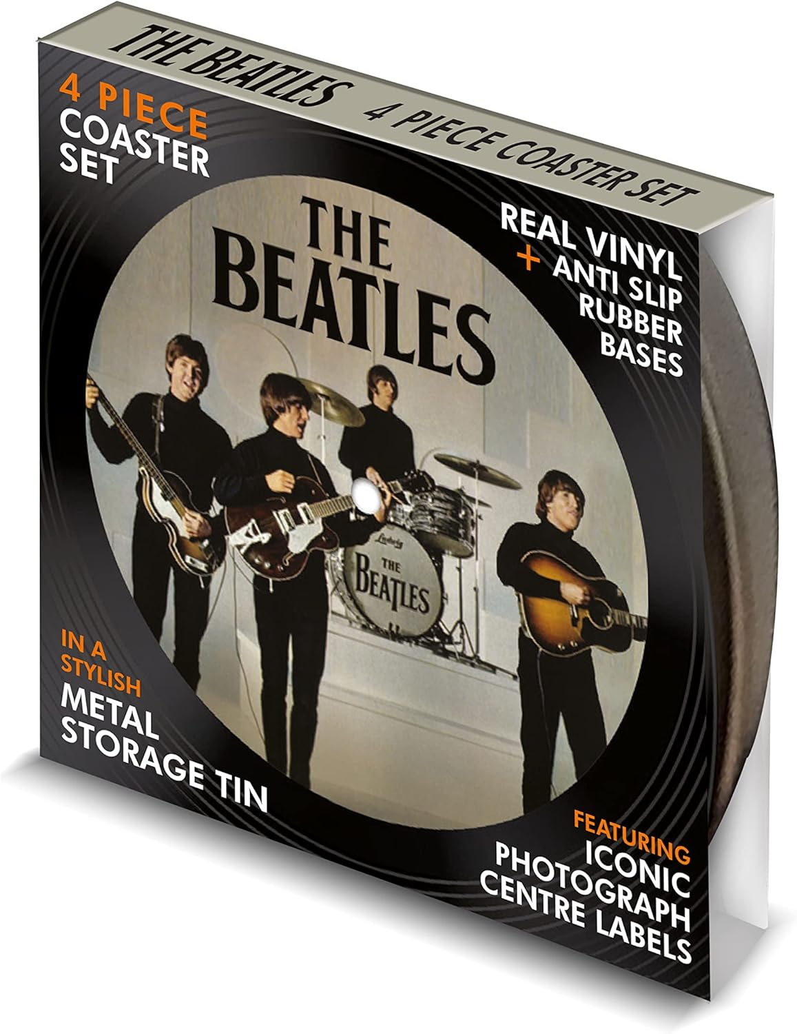 Vinyl Buddy Beatles 4 Piece Coaster Set