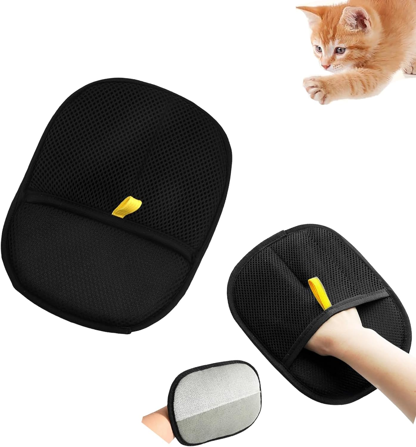ONBPIY Pet Hair Removal Glove 2025 - Double Sided Reusable Cat Dog Grooming Mitt, Magic Brush Pet Hair Remover, anti Static Fur Catch Glove for Sofa, Car & Home Cleaning (1PCS) image number 1