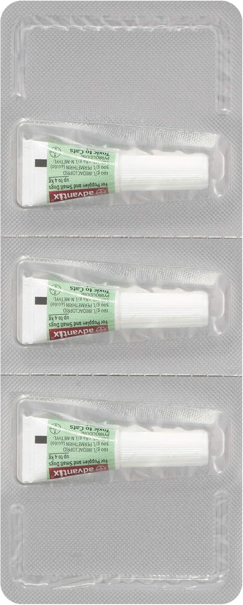 ADVANTIX DOG 0-4KG GREEN 3'S image number 1