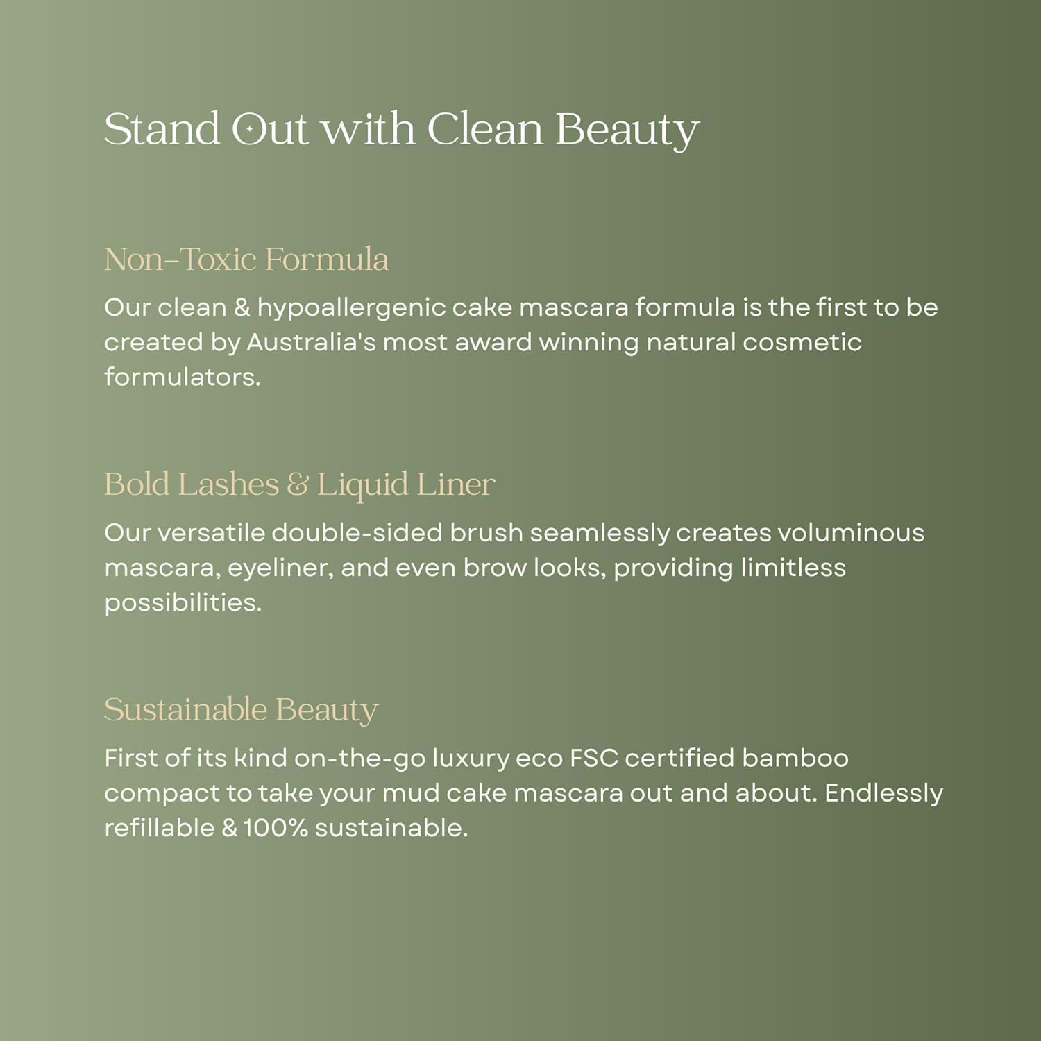 Scoop Whole Beauty Mud Cake Mascara Black, 3 in 1 Volumising Mascara for Lashes Liner Brows, Vegan Cruelty Free, 10G (Midnight Black) image number 5