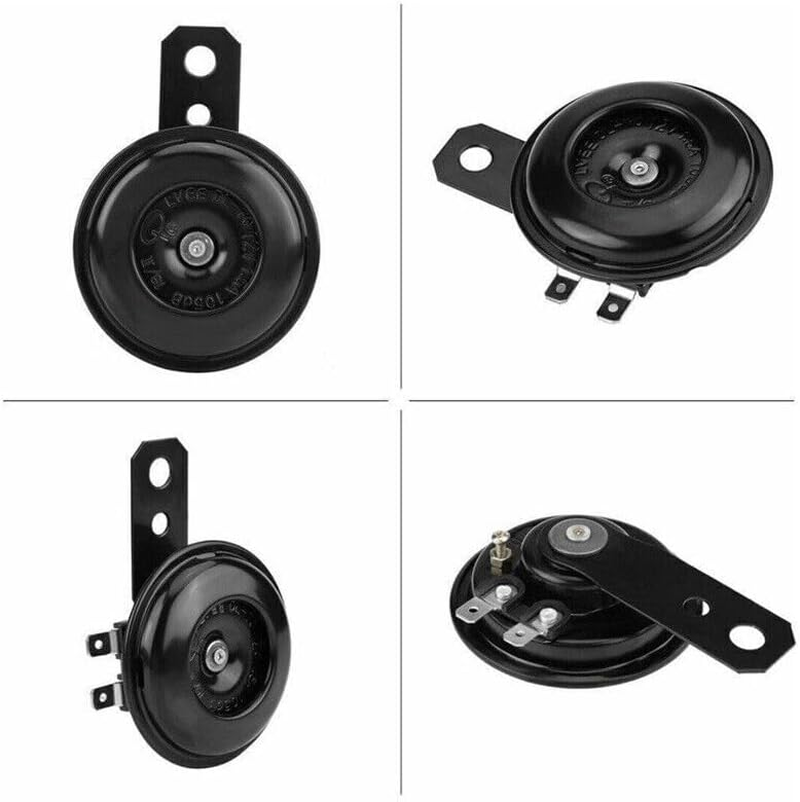 AIMALL 12V Super Loud 105Db Universal Motorcycle Car Electric Bike ATV Horn Waterproof，Durable Metal, Black Design， Effective for All Weather Conditions image number 5