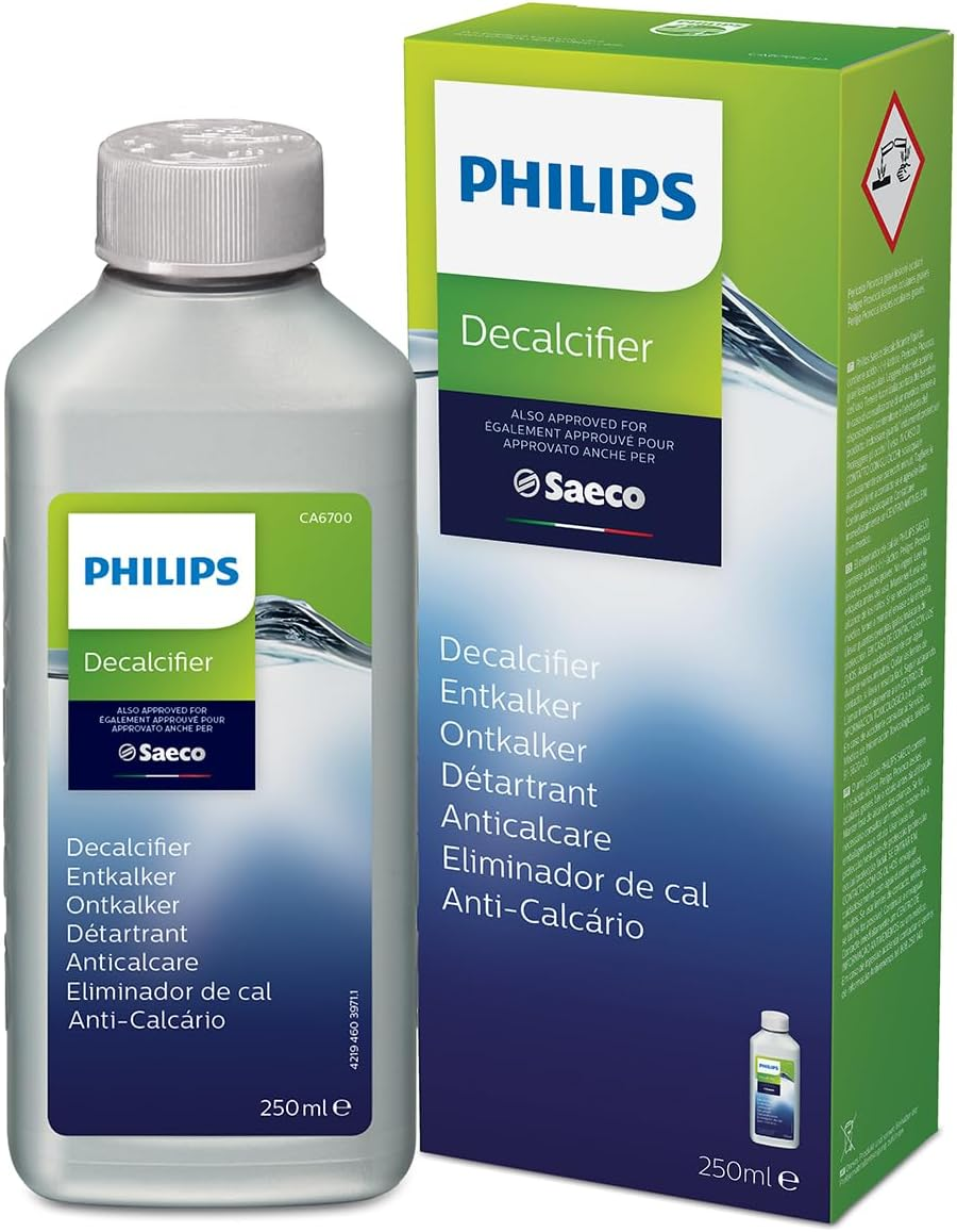Philips Original Series Espresso Machine Descaler. Perfect Decalcification. Protected from Limescale. Philips Approved Descaling. Maintain Coffee Taste. White (CA6700/55)
