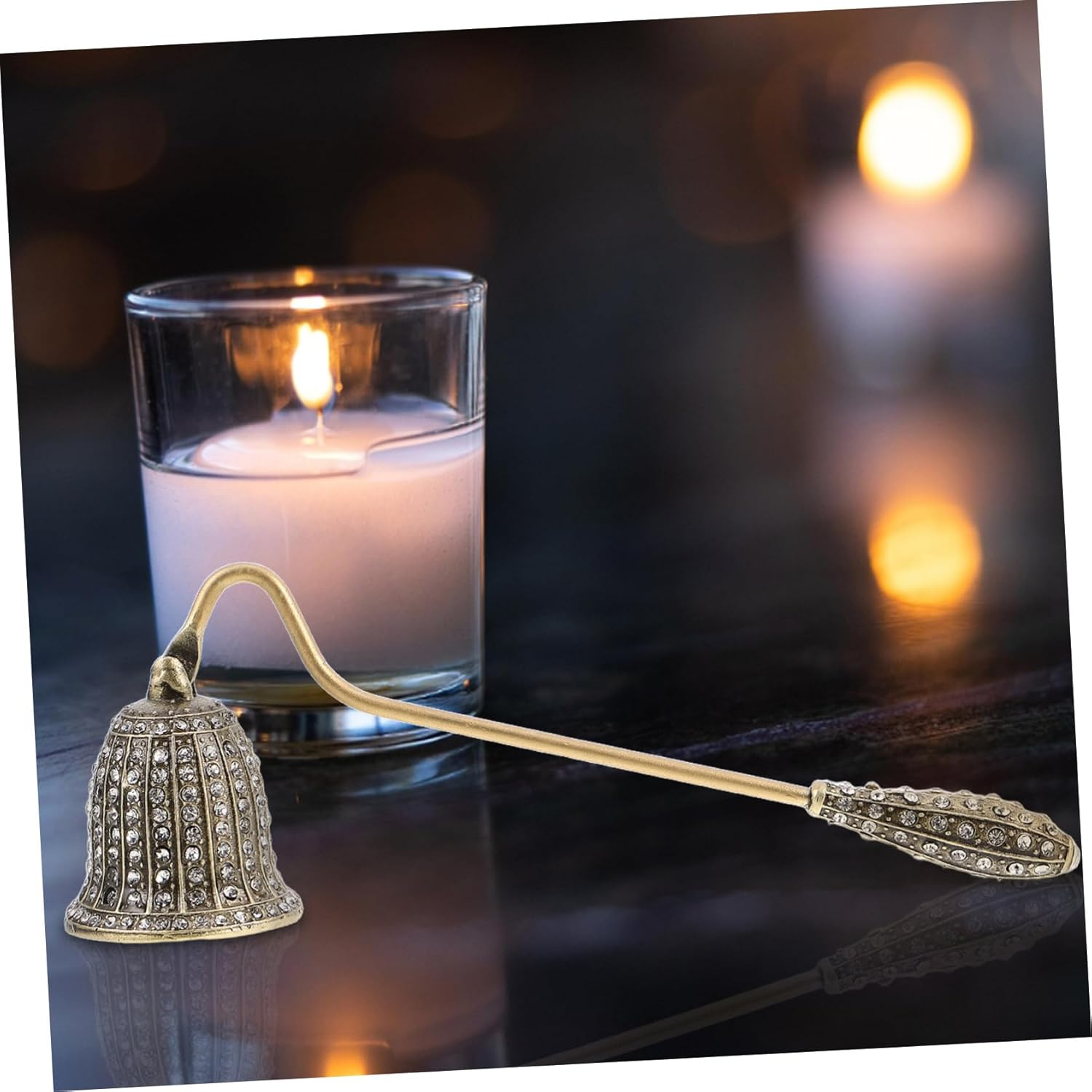 DEARMAMY Candle Light Extinguisher Tool Vintage Design Snuffer Home Wick Extinction Device image number 4