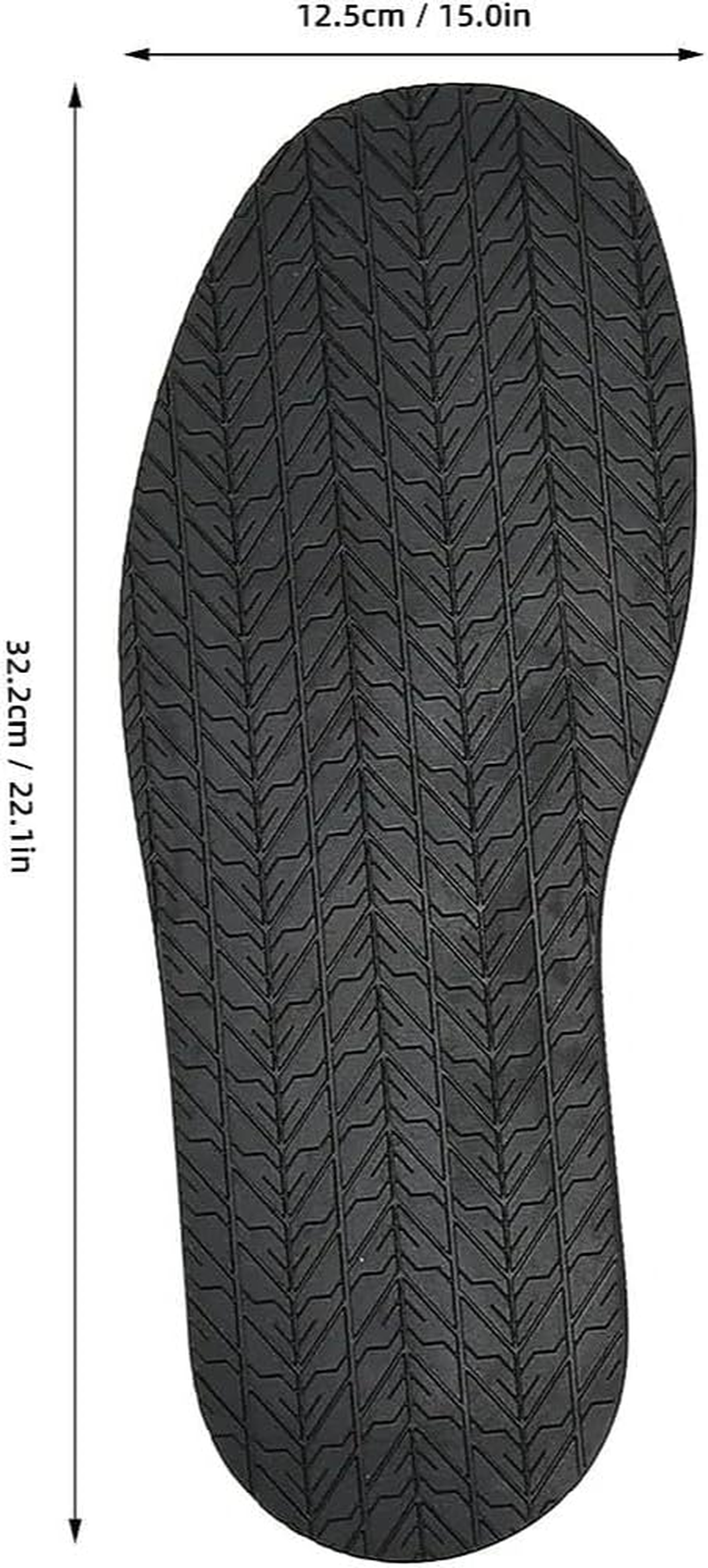 Shoe&rsquo; Replacement Rubber Full Out Sole, 12.7 X 4.9In Shoe Sole Protectors, Shoes Bottom Repairing Material, Full Soles Shoe Repair Supplies, anti Slip, Easy to Cut, Noise image number 5