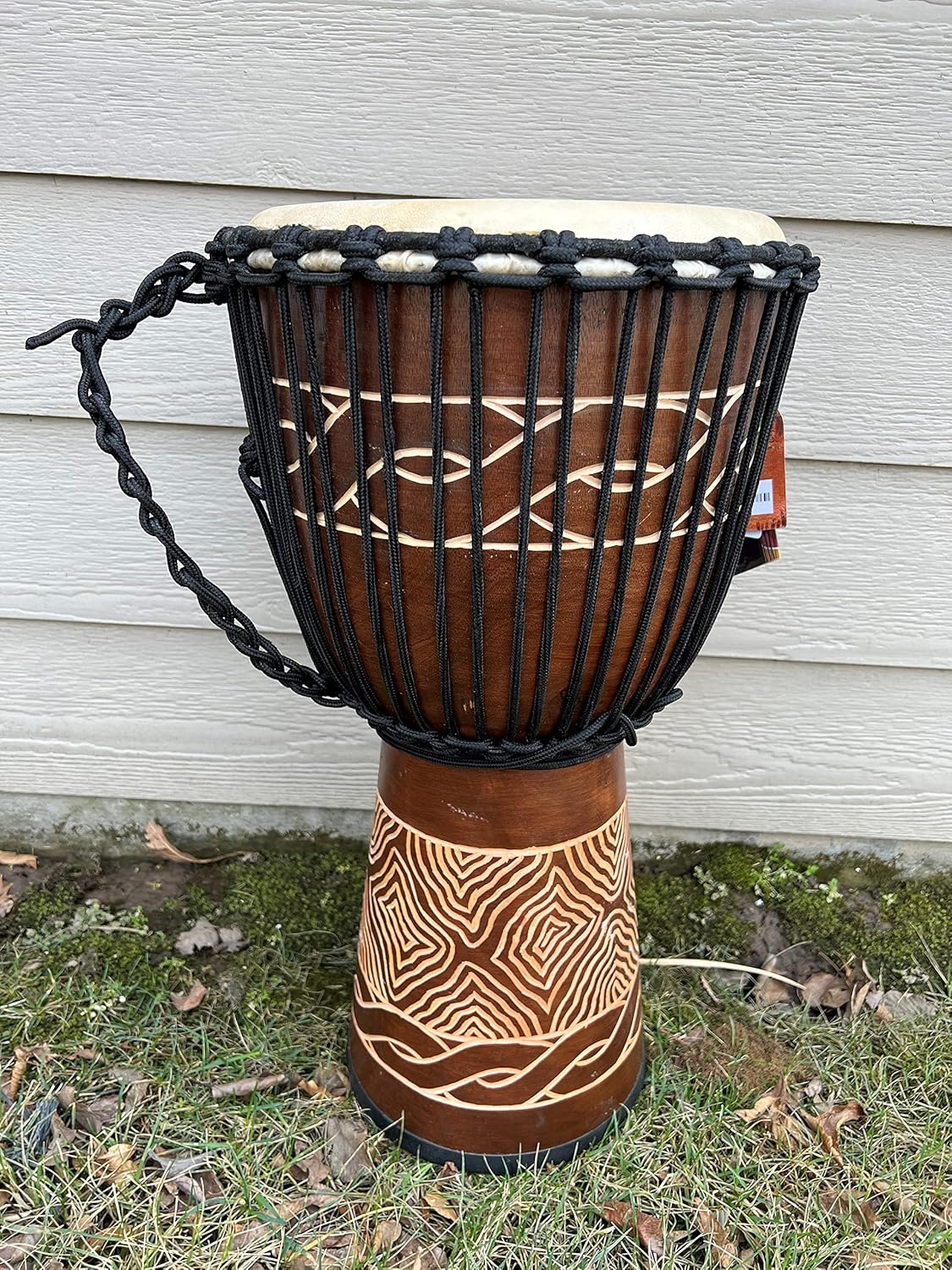 Djembe Standard Linecarv, 24" Tall, 12" Head, NK047