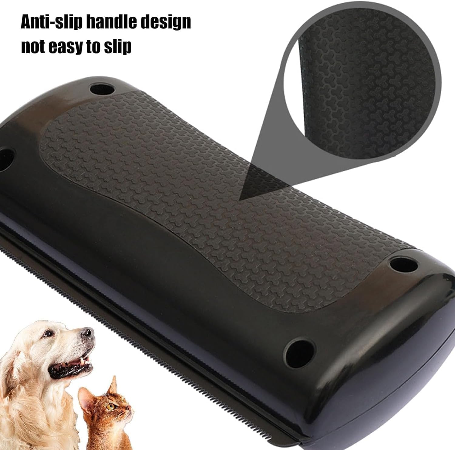 Deshedding Brush for Dogs &ndash; Dog Grooming Brush for Shedding, Pet Hair Removal Tool for Long & Short Hair, Gentle Undercoat Rake for Cats & Dogs, Painless Detangling & Shedding Control image number 4