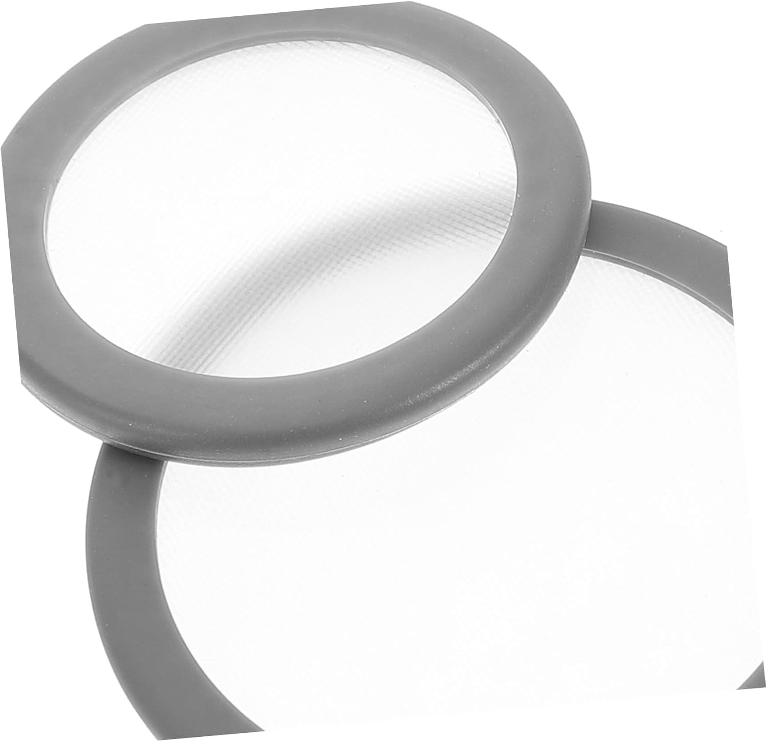 Abaodam 2Pcs Stethoscope Diaphragm Replacement Pediatric and Adult Spare Parts Grey Frequency Technology for Accurate Cardiac Respiratory Sound Detection Easy to Replace Medical Equipment