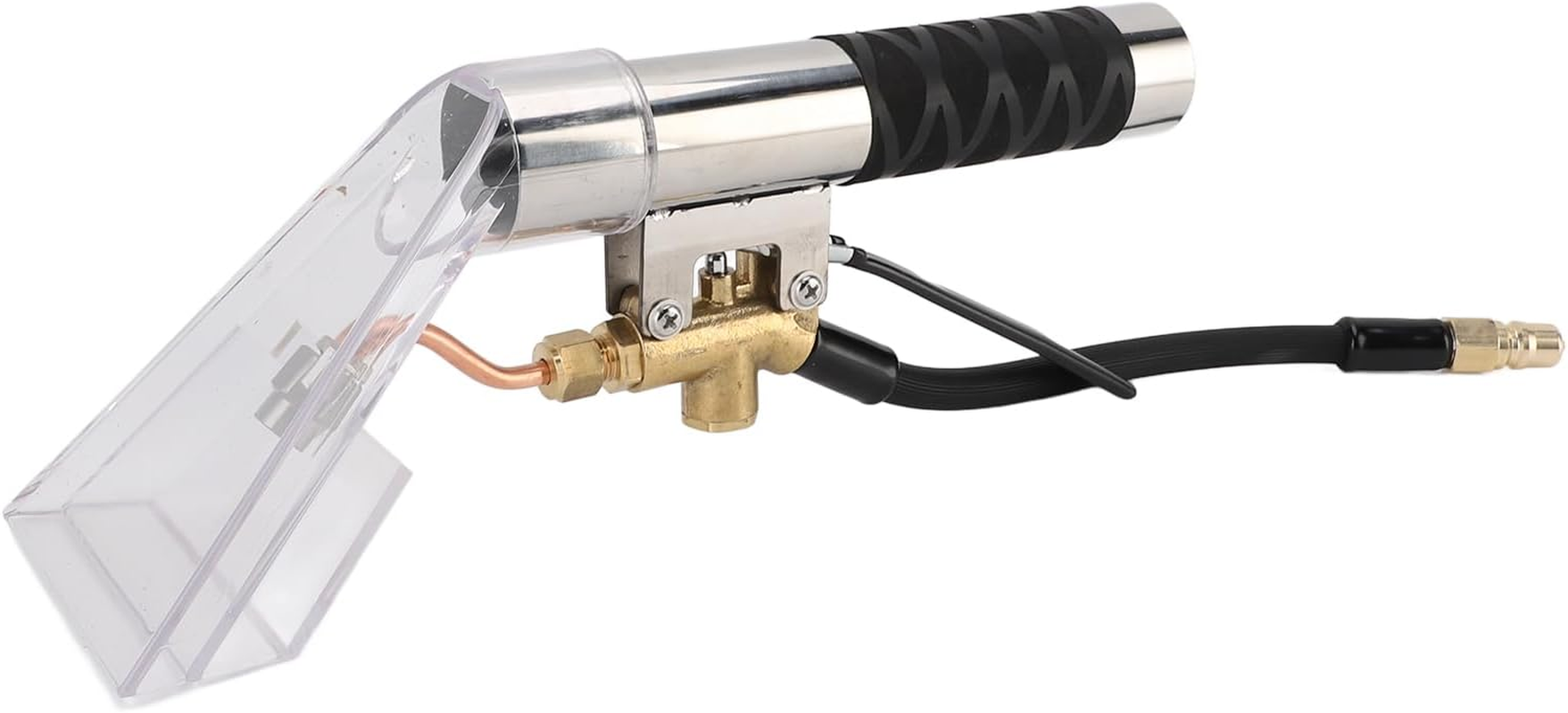 Generic Portable Extractor Hand Tool, Stainless Steel Carpet Cleaning Extractor Hand Wand with Clear Head for Mytee, Shopvac & Most Portable Carpet Attachment image number 5