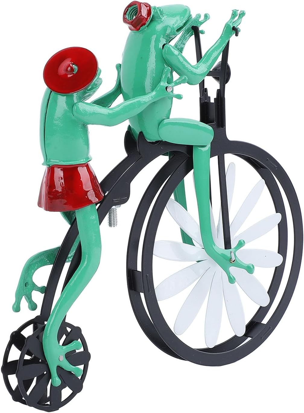 Vintage Metal Wind Spinner, Metal Windmills Garden Ornaments Frogs Decor Outdoor Lawn Metal Art Sculptures, Garden Yard Lawn Decoration Frog Ornament, Wind Spinner, image number 4